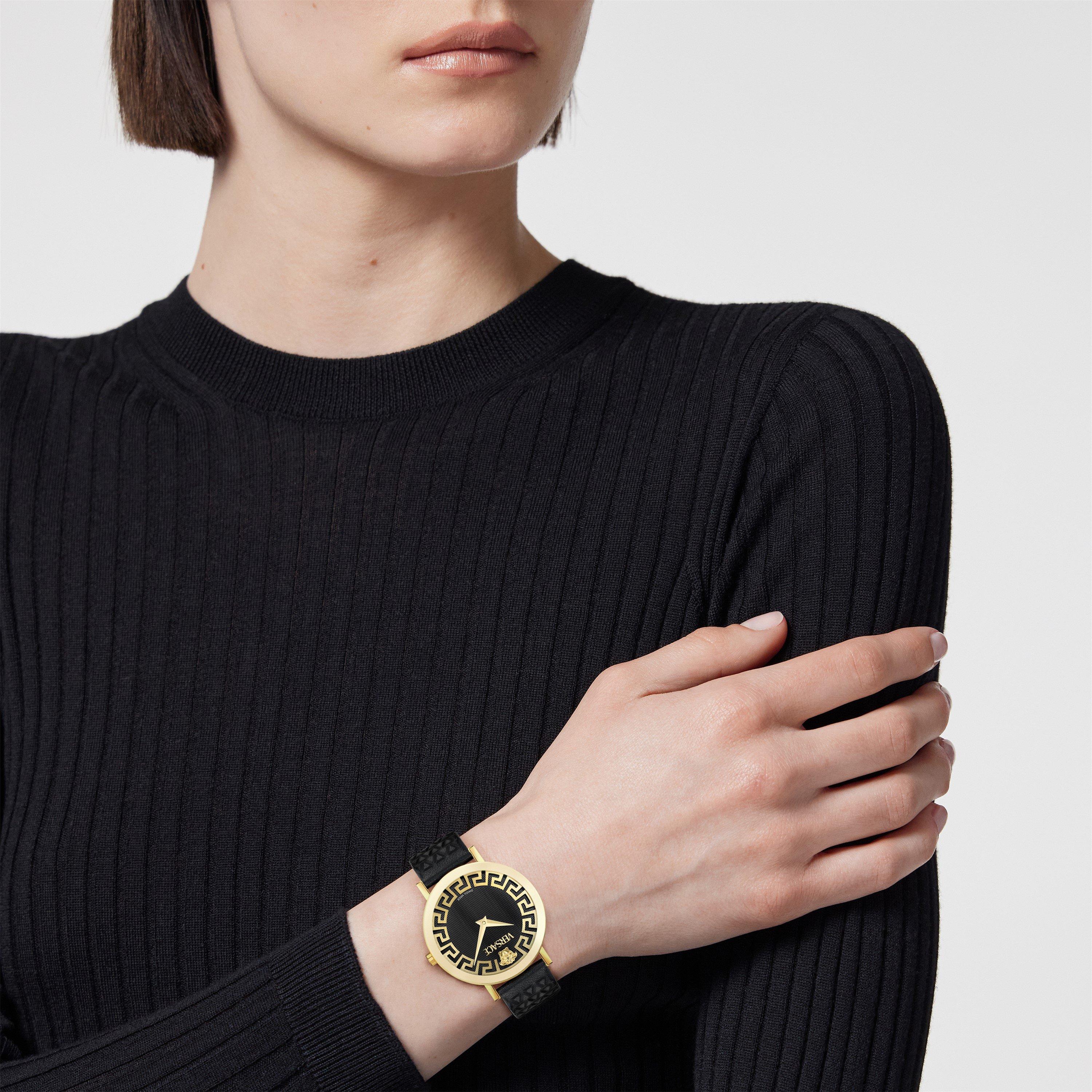 Black/Gold - Versace - Daedalus Watch - 2