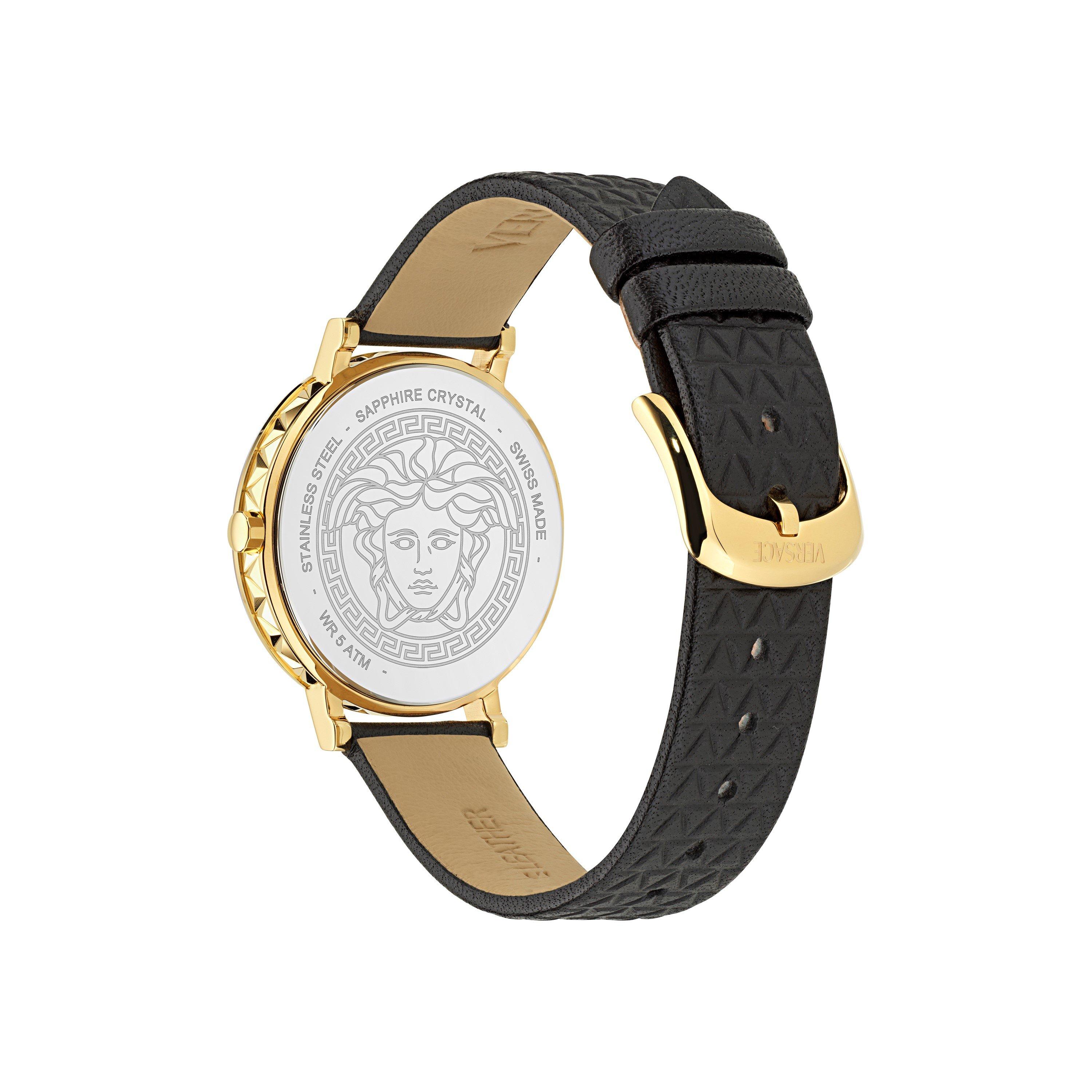 Black/Gold - Versace - Daedalus Watch - 4