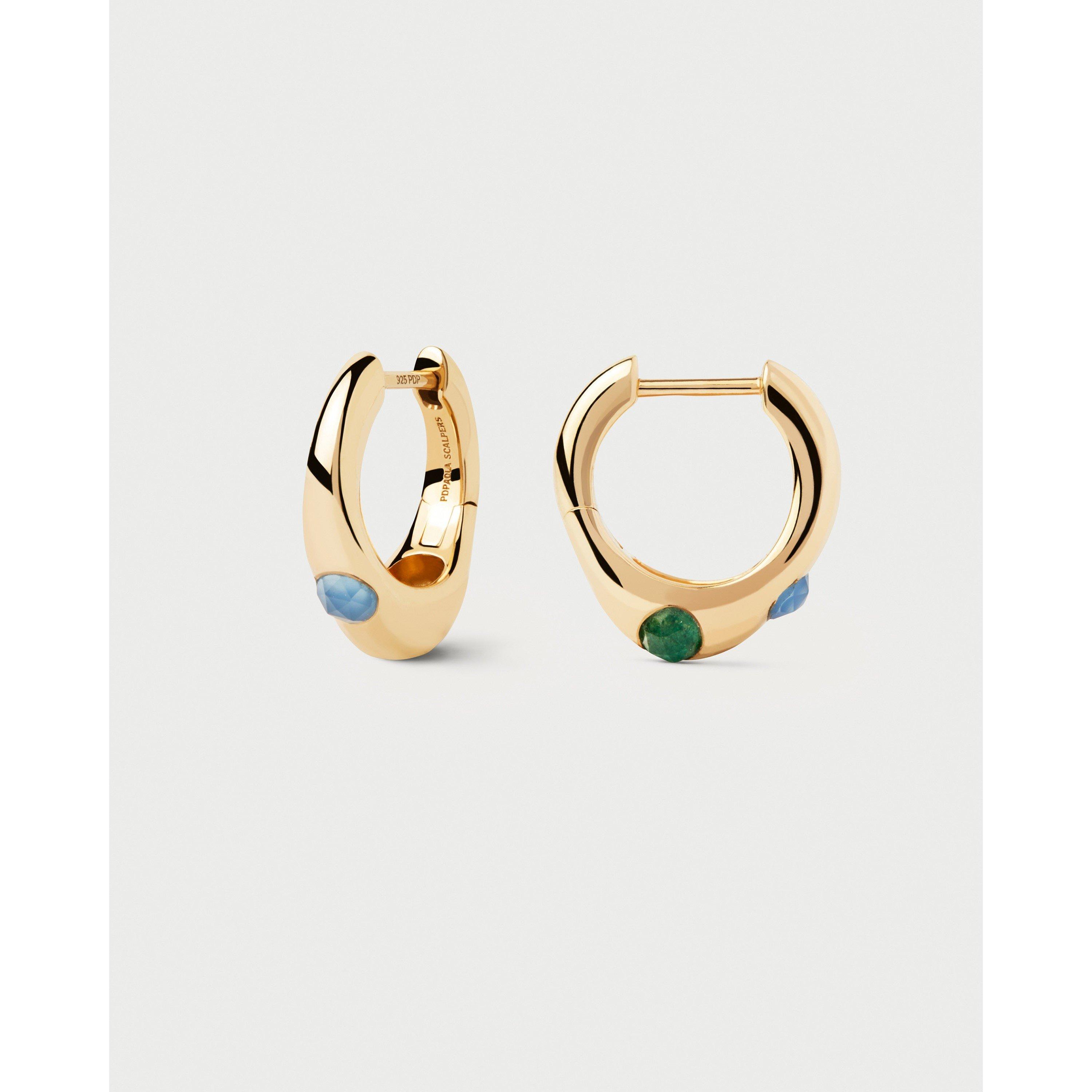 Gold - PDPAOLA - PDPAOLA Coral Hoop Earrings