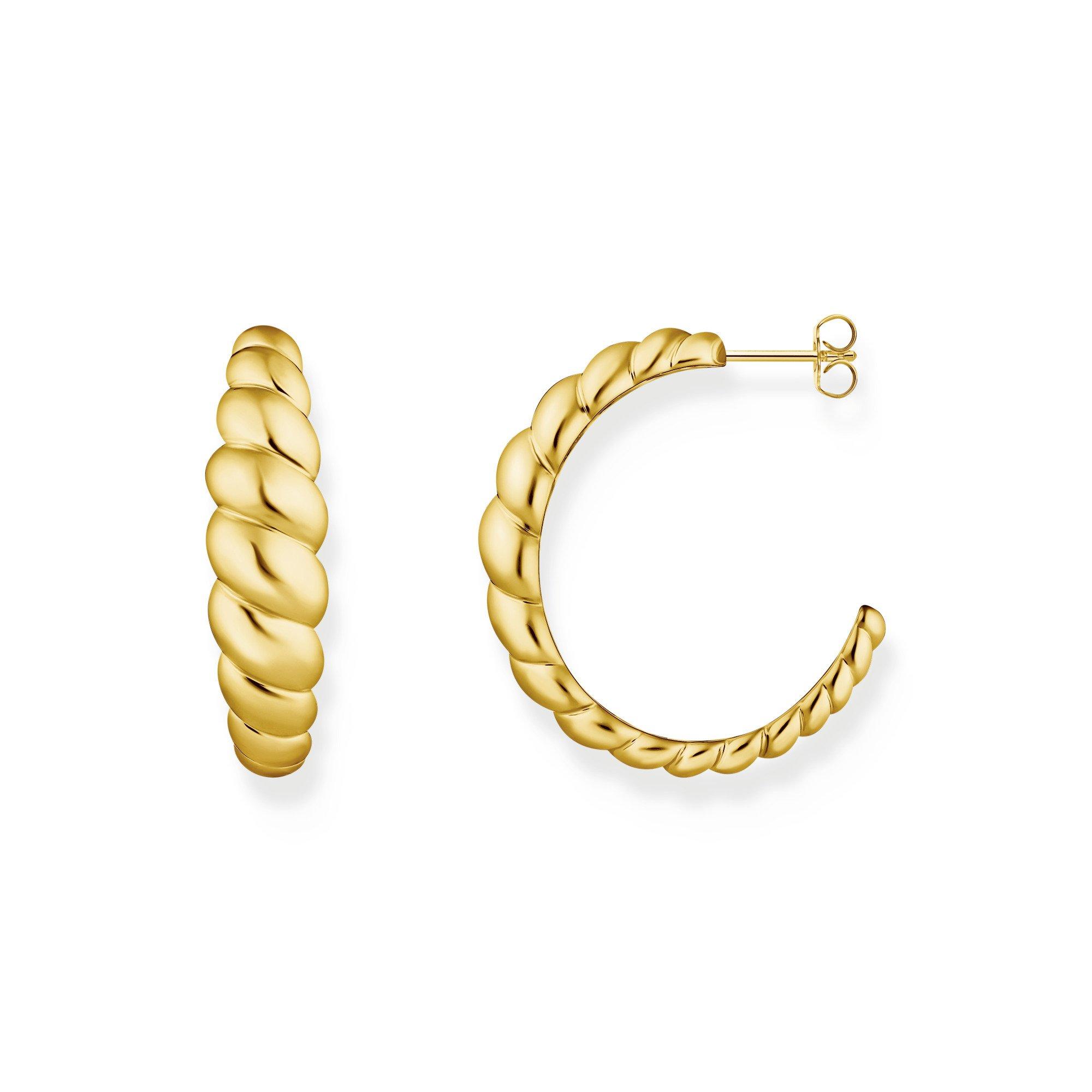 Gold - Thomas Sabo - Sabo Hoop EarRings Ld99 - 1