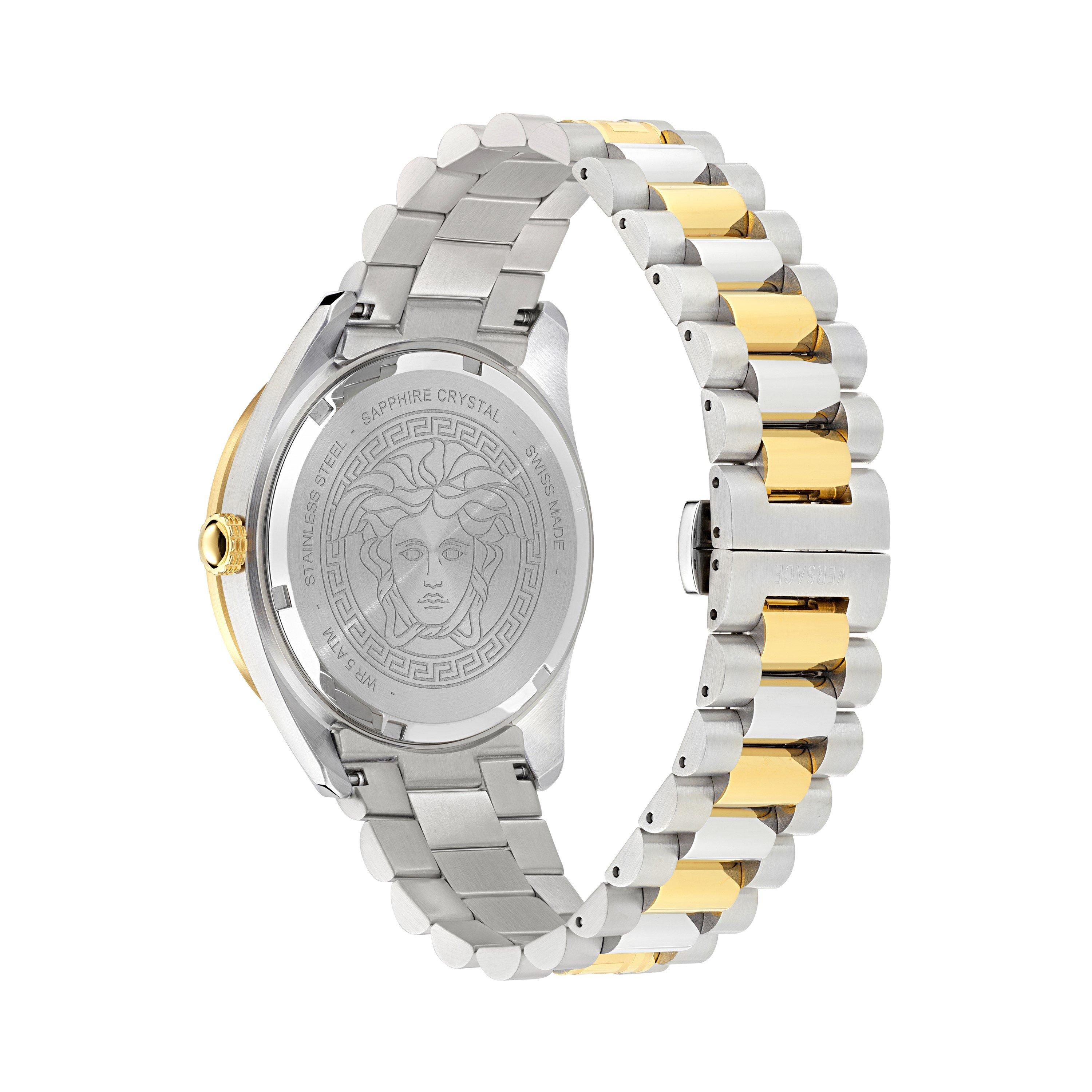 Silver/Two tone - Versace - V Dome Watch - 2
