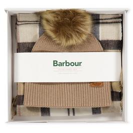 Barbour Dover Beanie And Hailes Scarf Gift Set