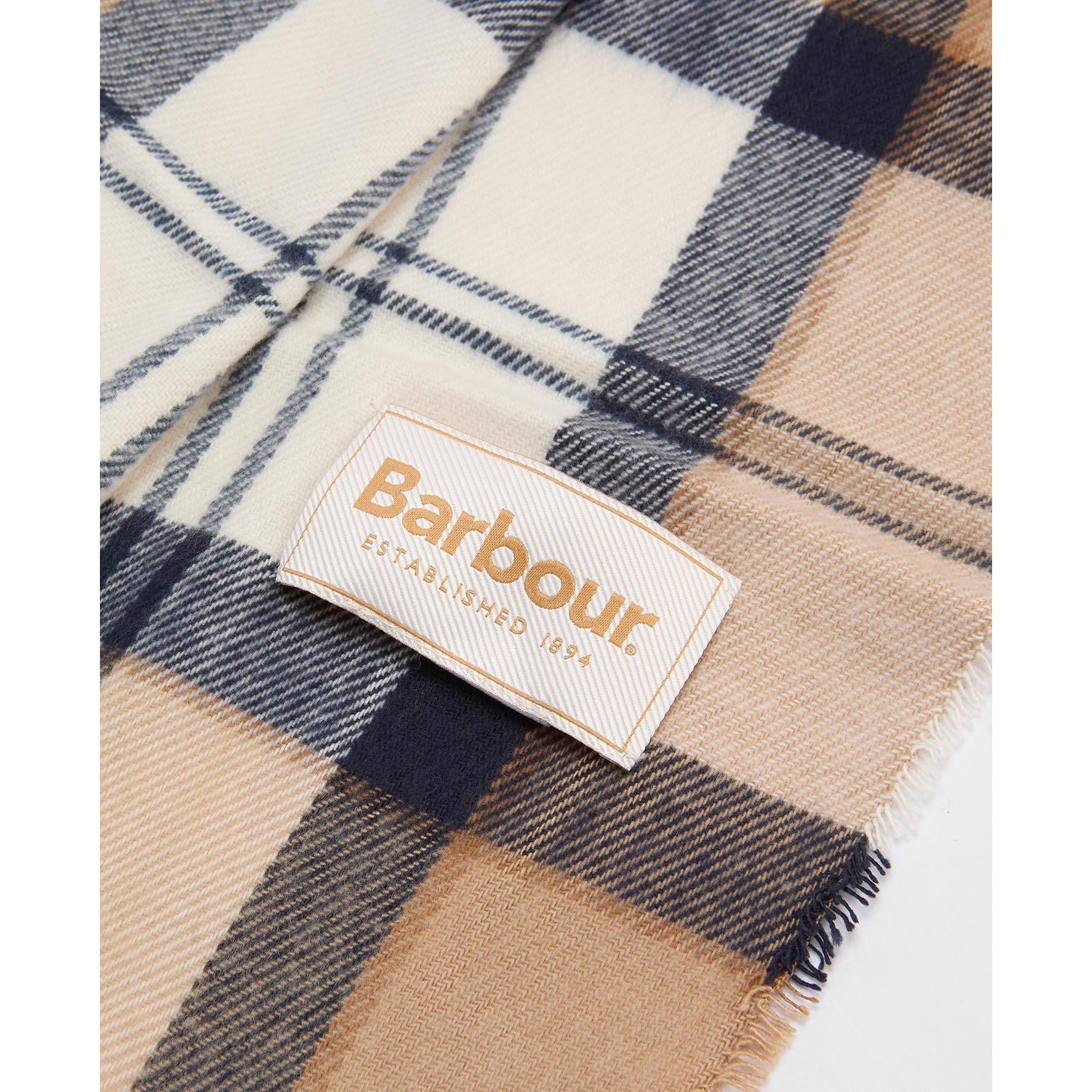 Hessian Tartan - Barbour - Dover Beanie & Hailes Scarf Gift Set - 8