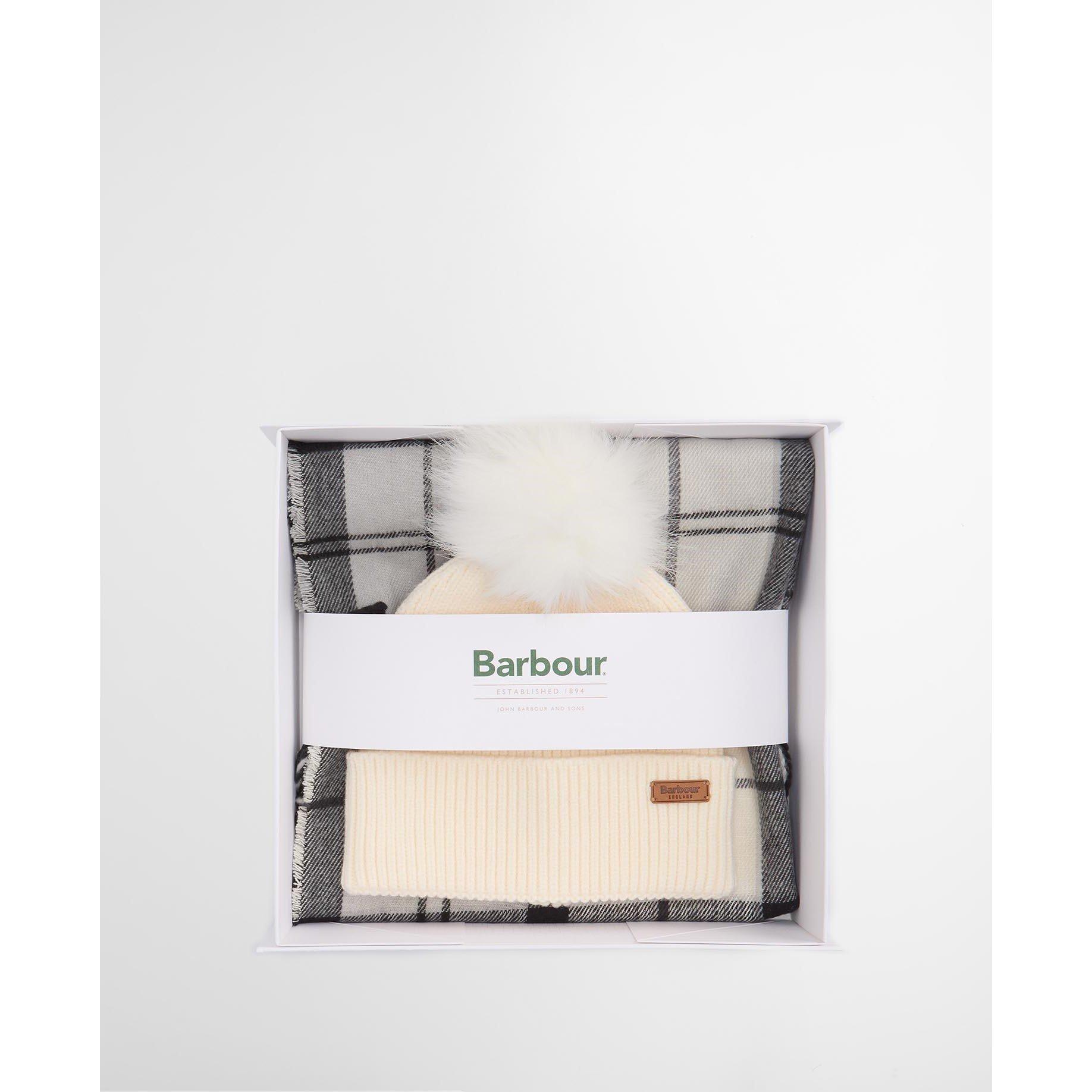 Monochrome - Barbour - Dover Beanie & Hailes Scarf Gift Set - 8