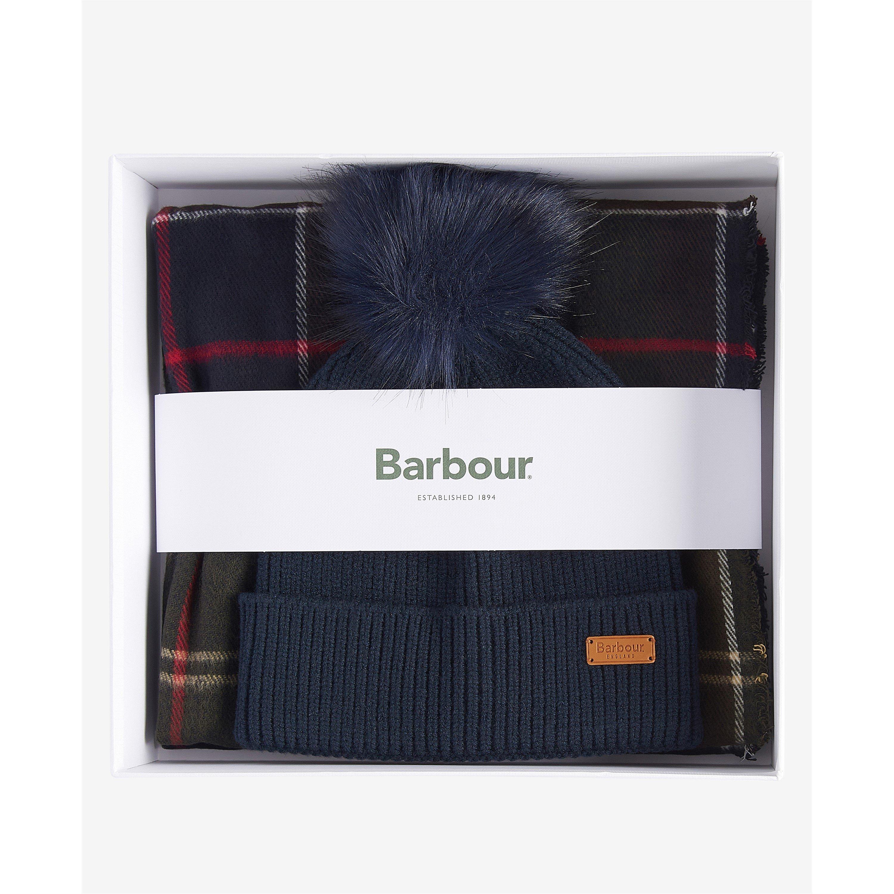 Classic Tartan - Barbour - Dover Beanie & Hailes Scarf Gift Set - 2