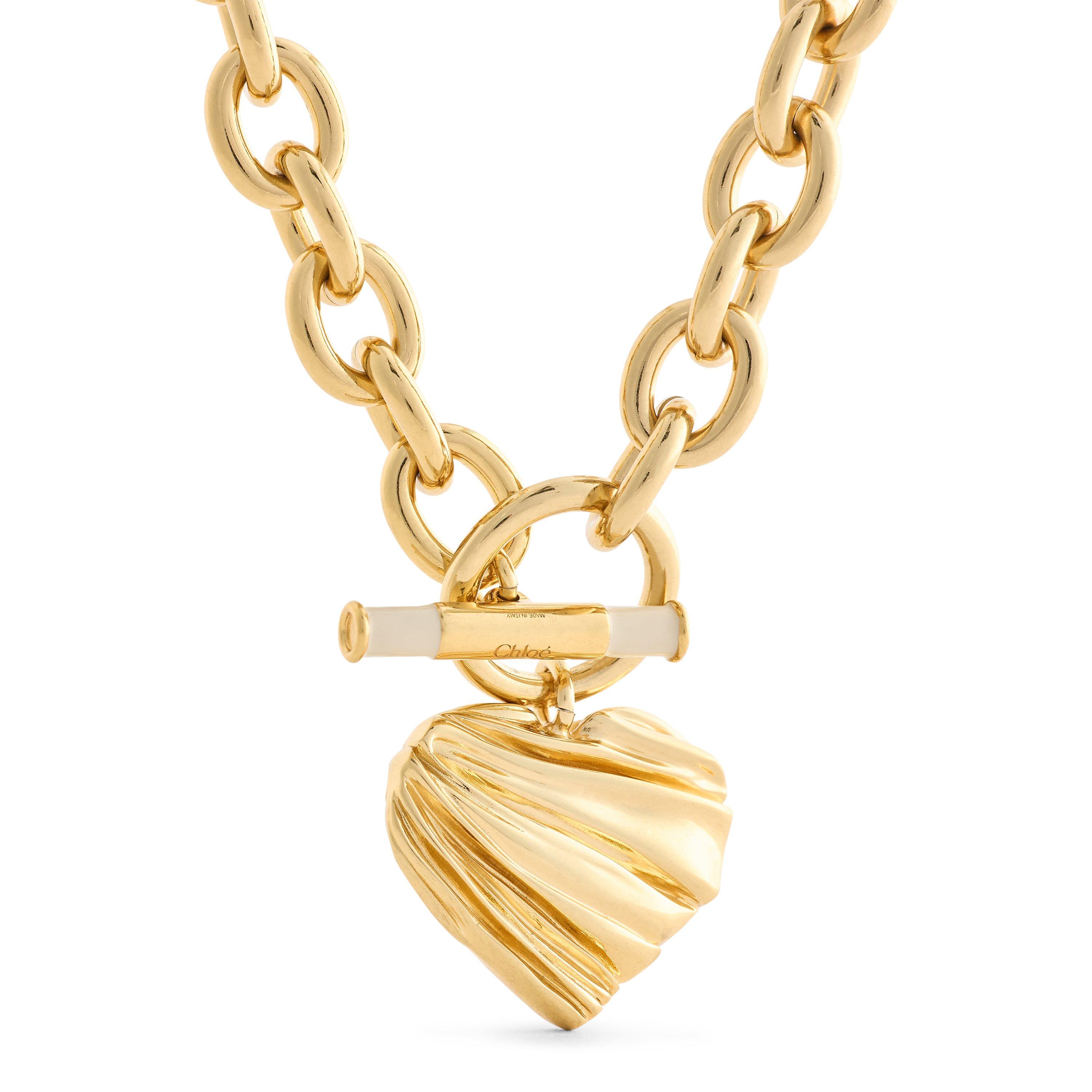Gold/Ivory - Chloe - Women's JN09 Chain Necklace - 2
