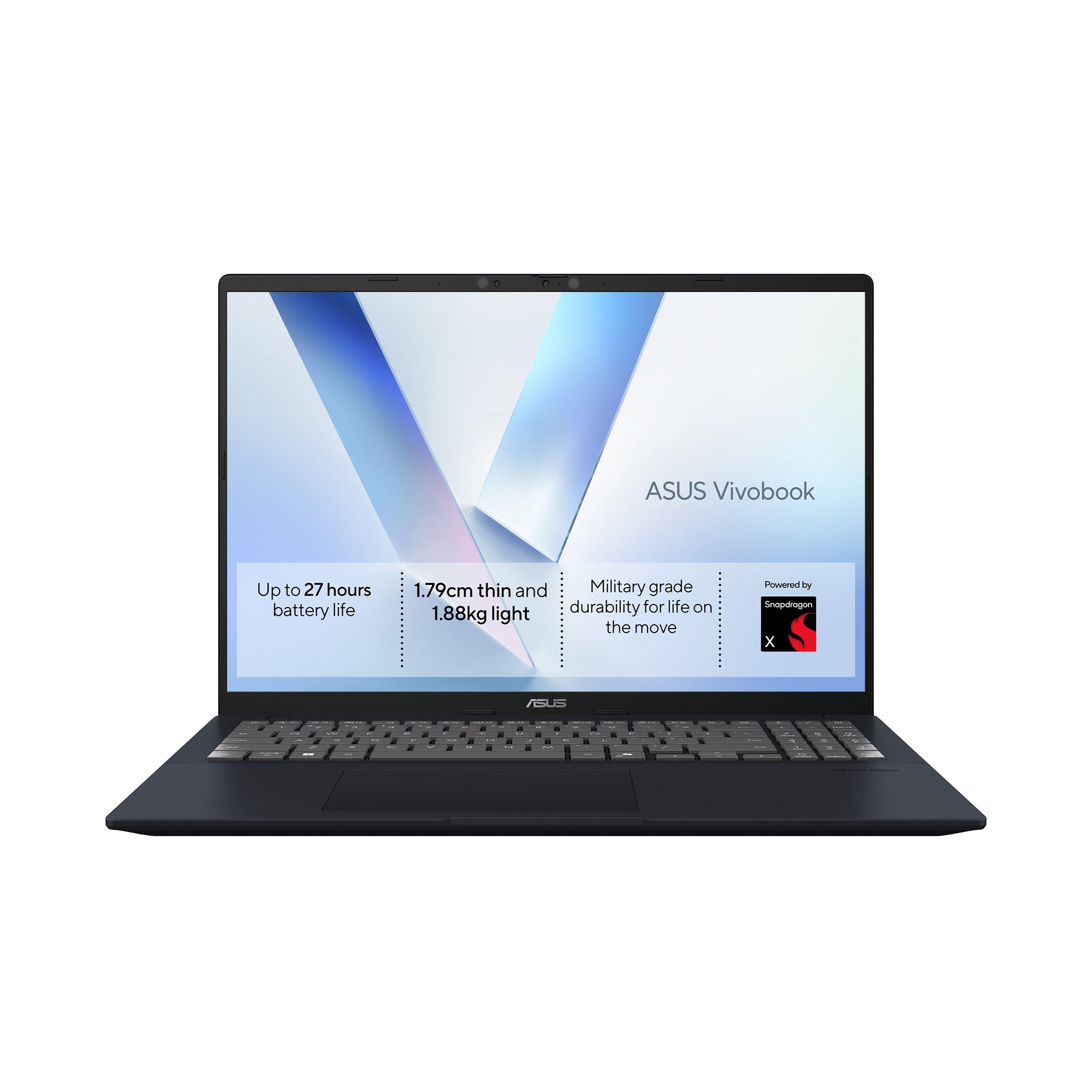 Blue - ASUS - ASUS Vivobook 16 16 WUXGA Laptop - Snapdragon X X1-26-100 8GB RAM 256GB SSD Windows 11 Home - 1