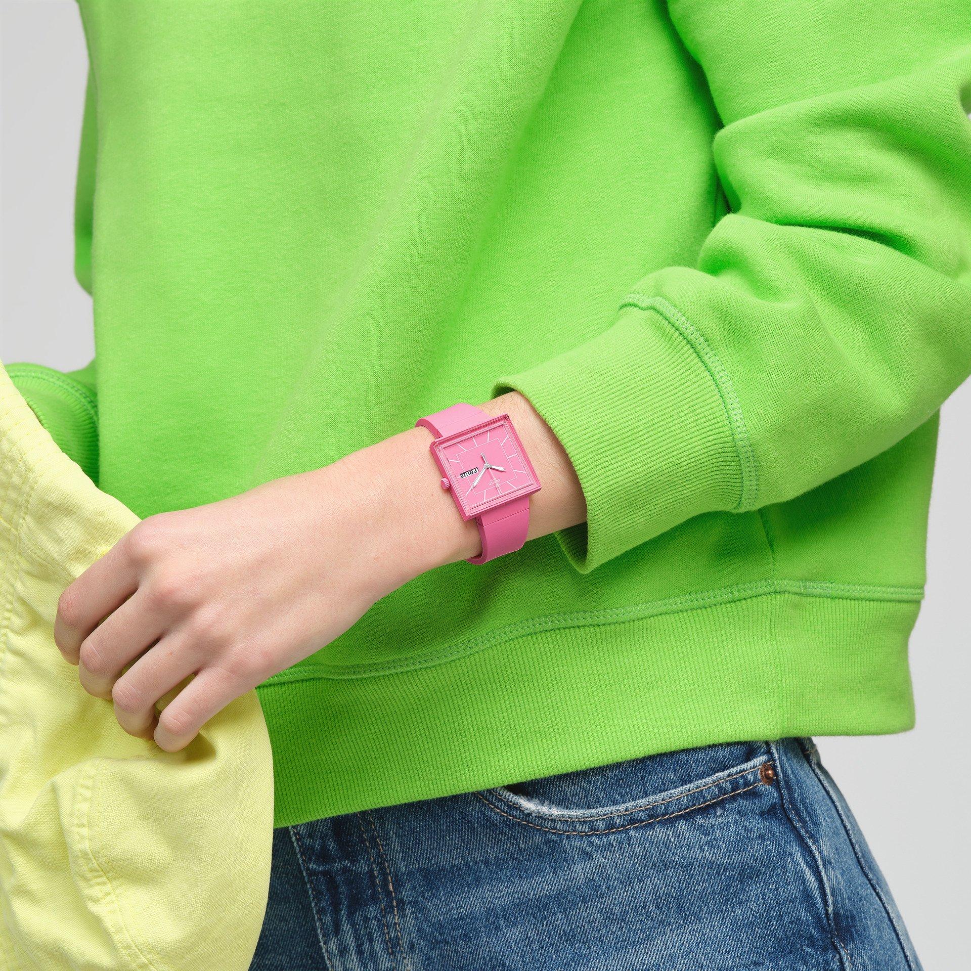 Pink - Swatch - Adults What If? Analogue Quartz Watch - 2
