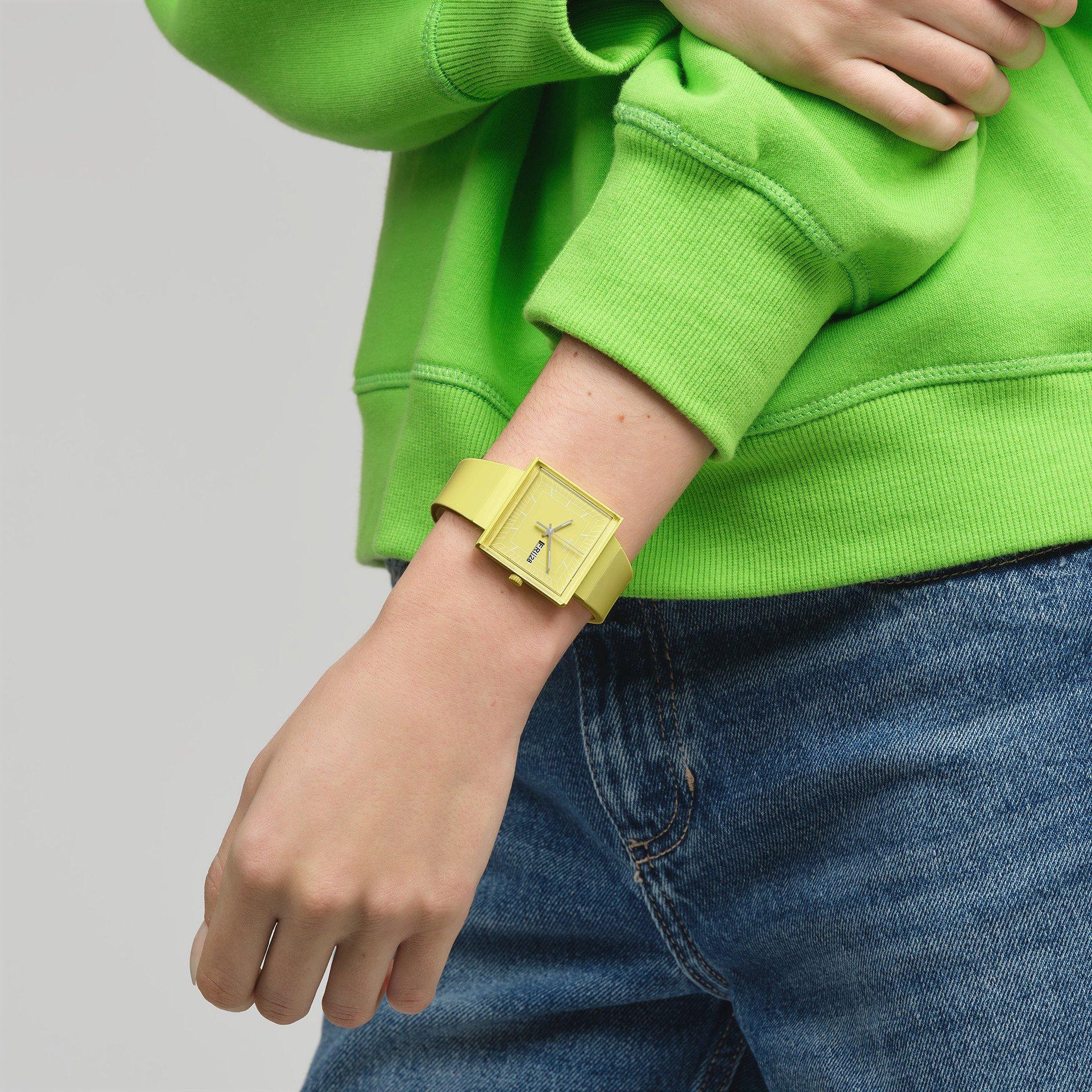 Yellow - Swatch - Unisex Adults What If? Analogue Quartz Watch - 2
