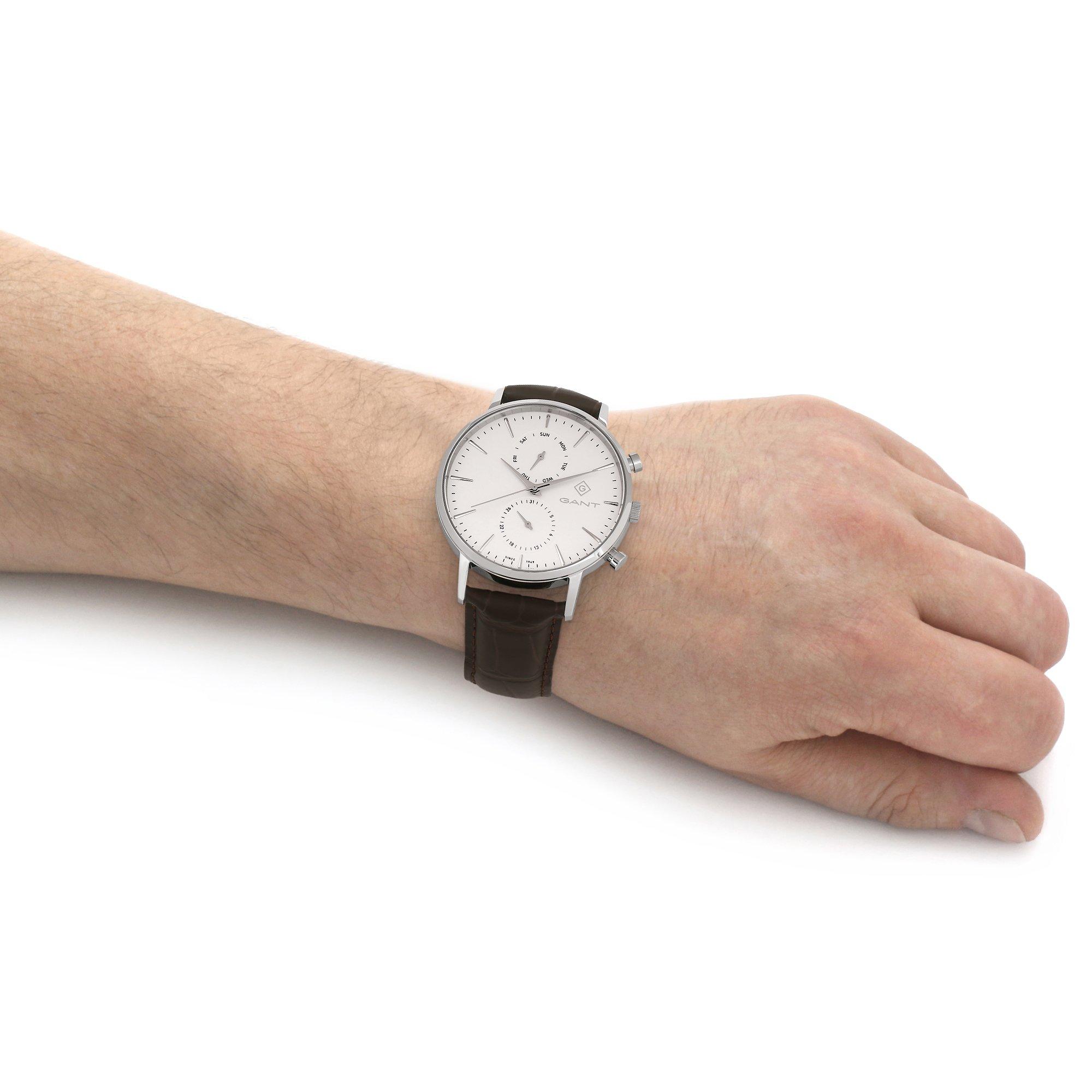 Silver/White - Gant - Stainless Steel Analogue Quartz Watch - 2