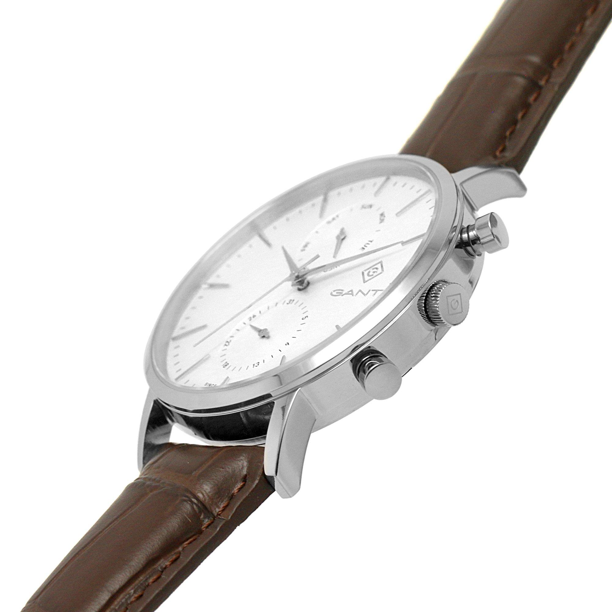 Silver/White - Gant - Stainless Steel Analogue Quartz Watch - 3