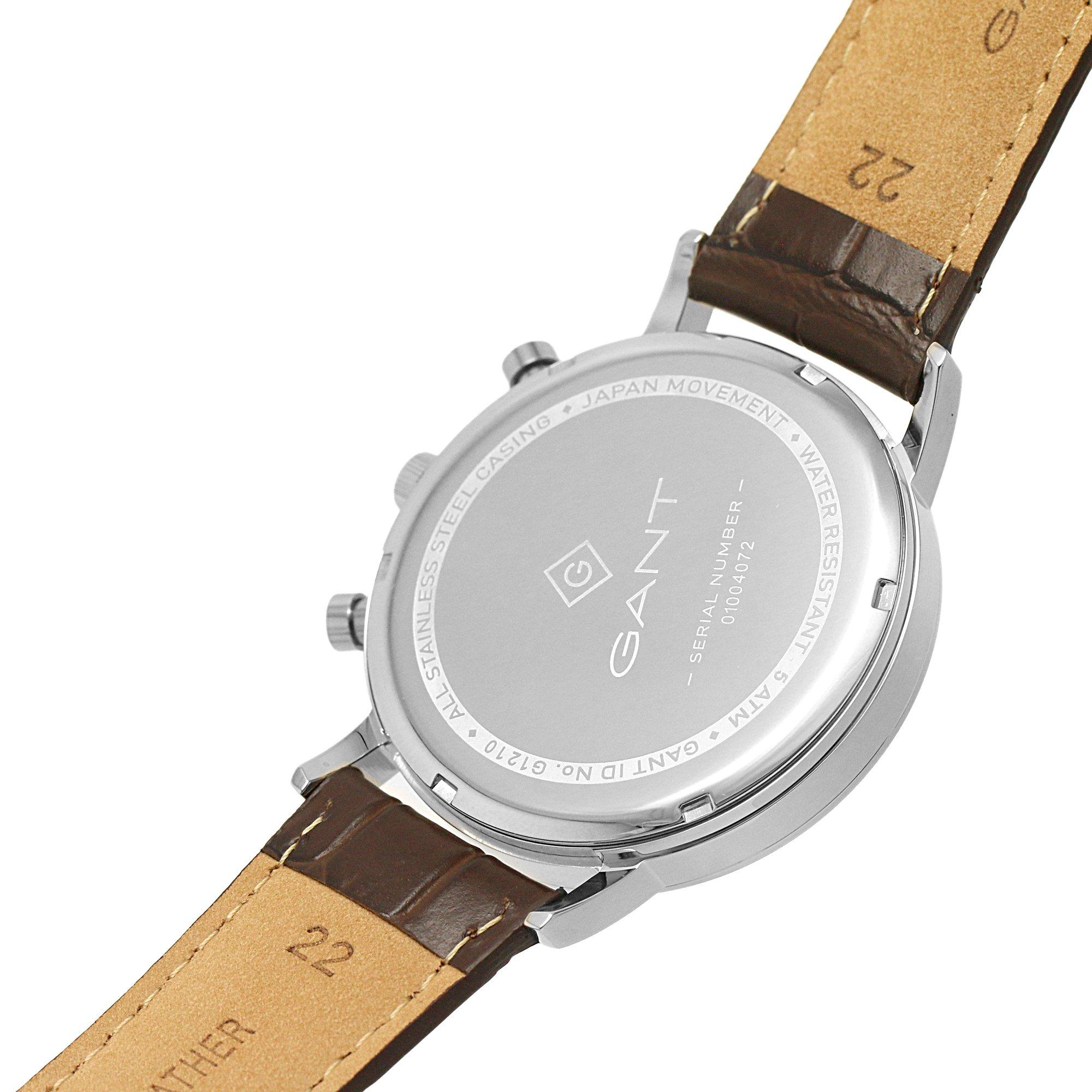 Silver/White - Gant - Stainless Steel Analogue Quartz Watch - 4