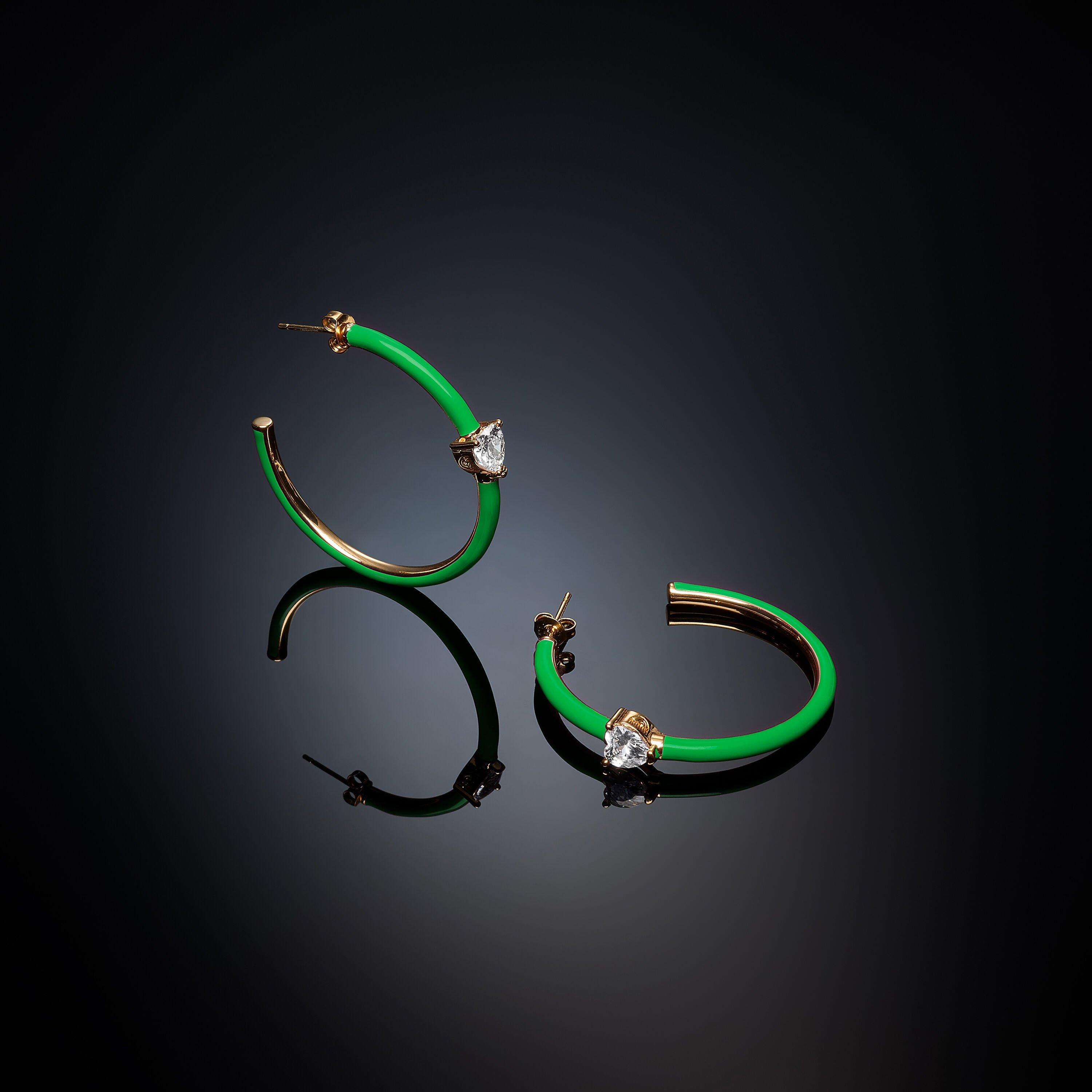 VIŠEBOJAN - Chiara Ferragni - Women's Sculptural Hoop Earrings