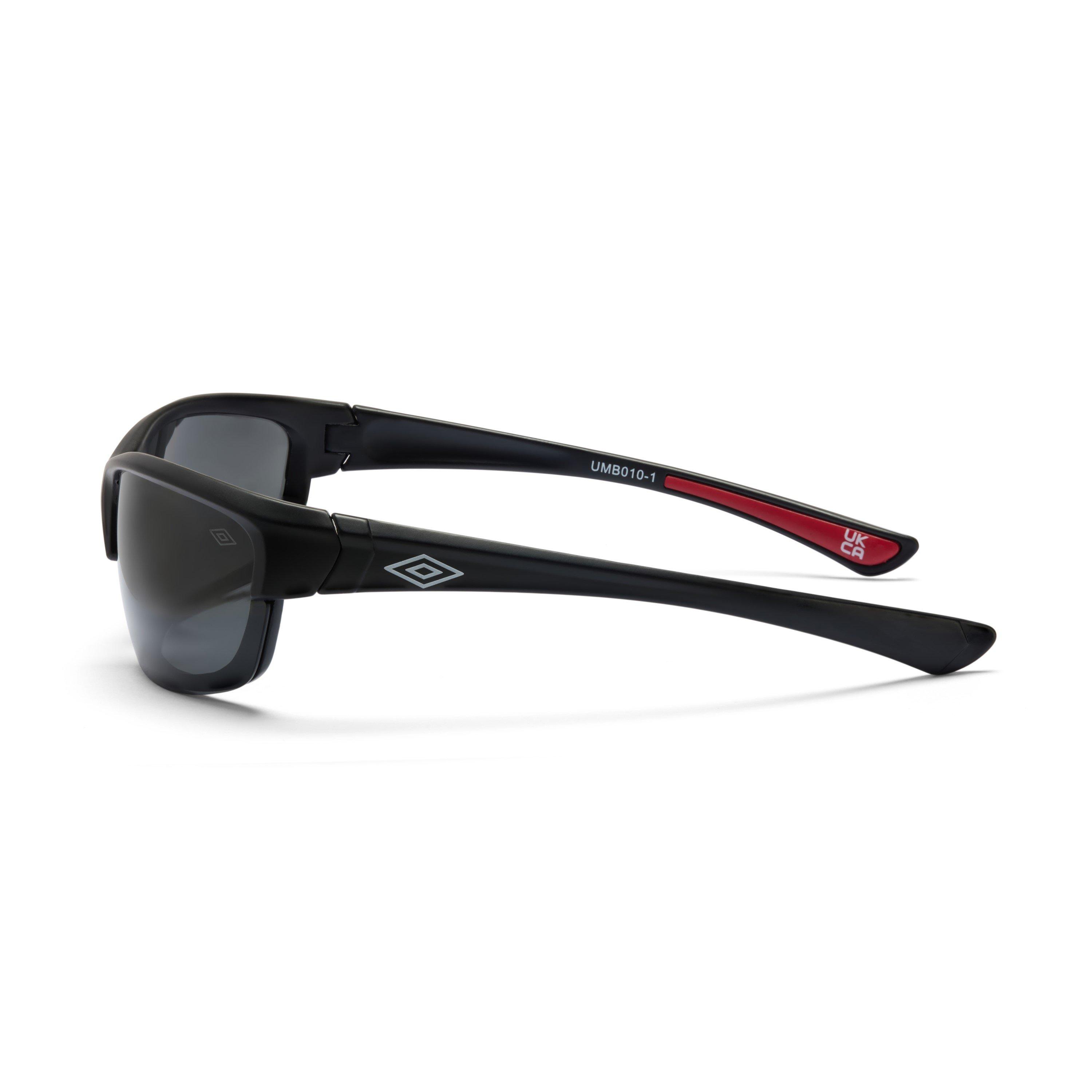 RubberisedBlack - Umbro - Sport Polarised Rectangle Sunglasses