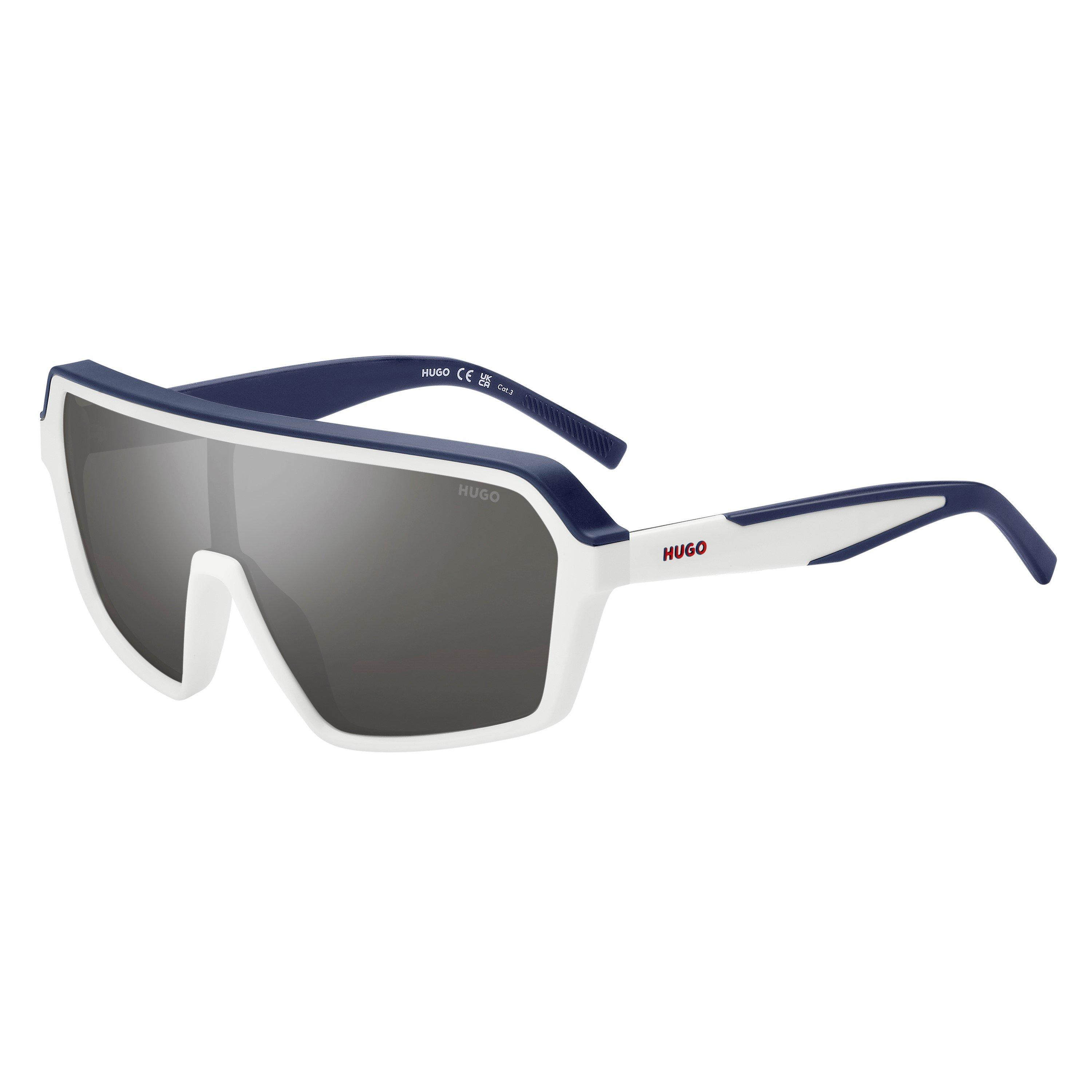White Blue - Hugo - Men's Round Sunglasses - 1