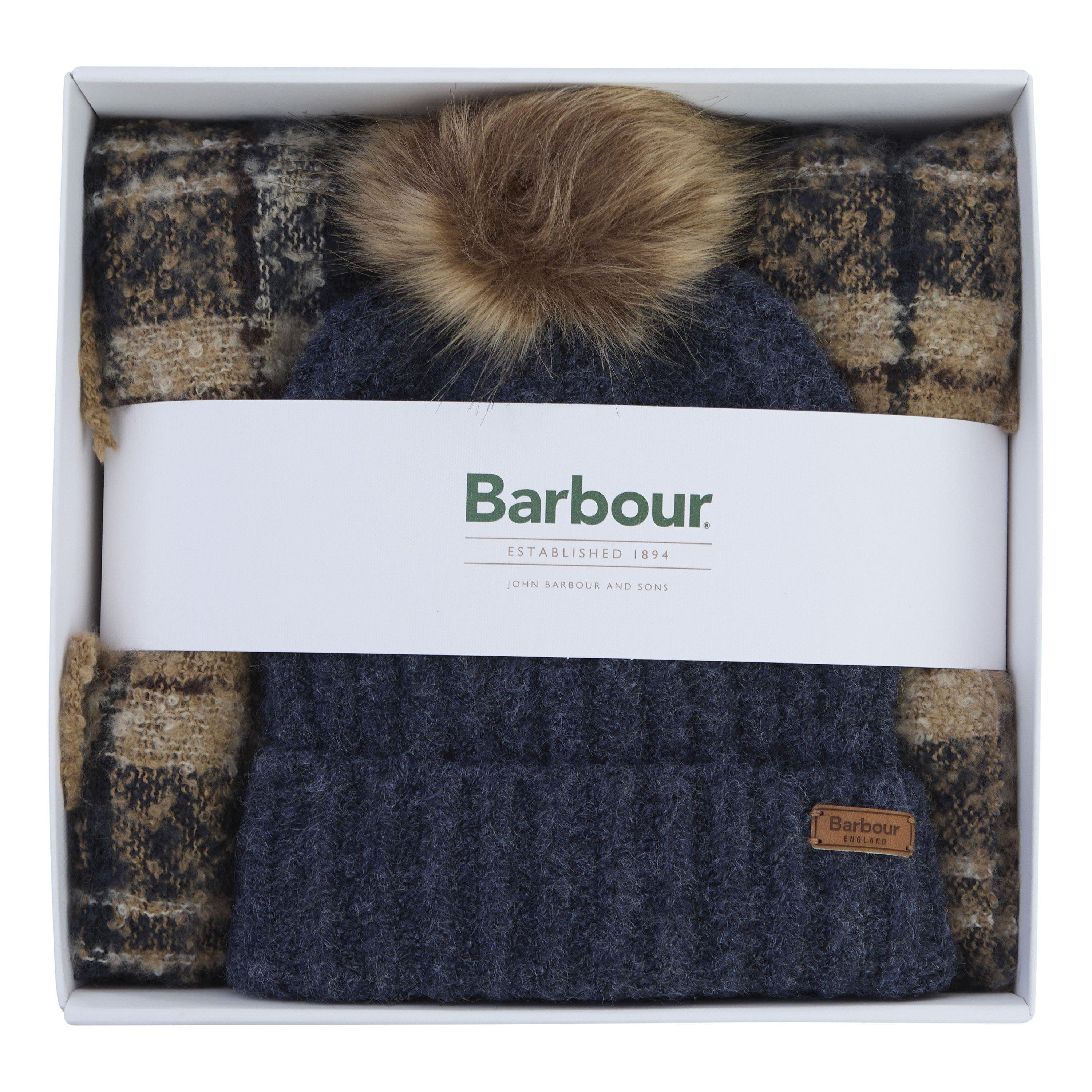 Birchwood - Barbour - Saltburn Beanie & Tartan Scarf Gift Set - 4