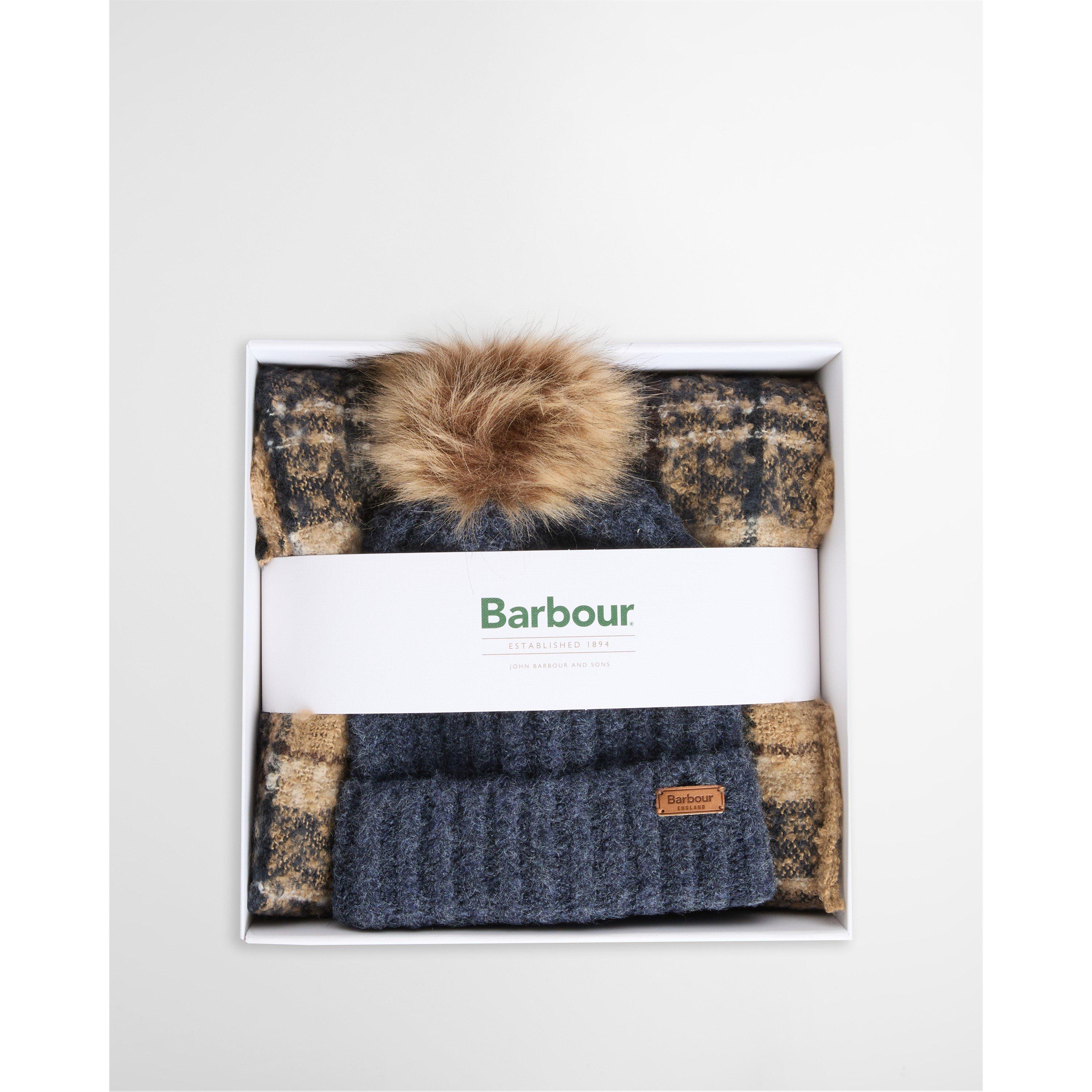 Birchwood - Barbour - Saltburn Beanie & Tartan Scarf Gift Set - 6