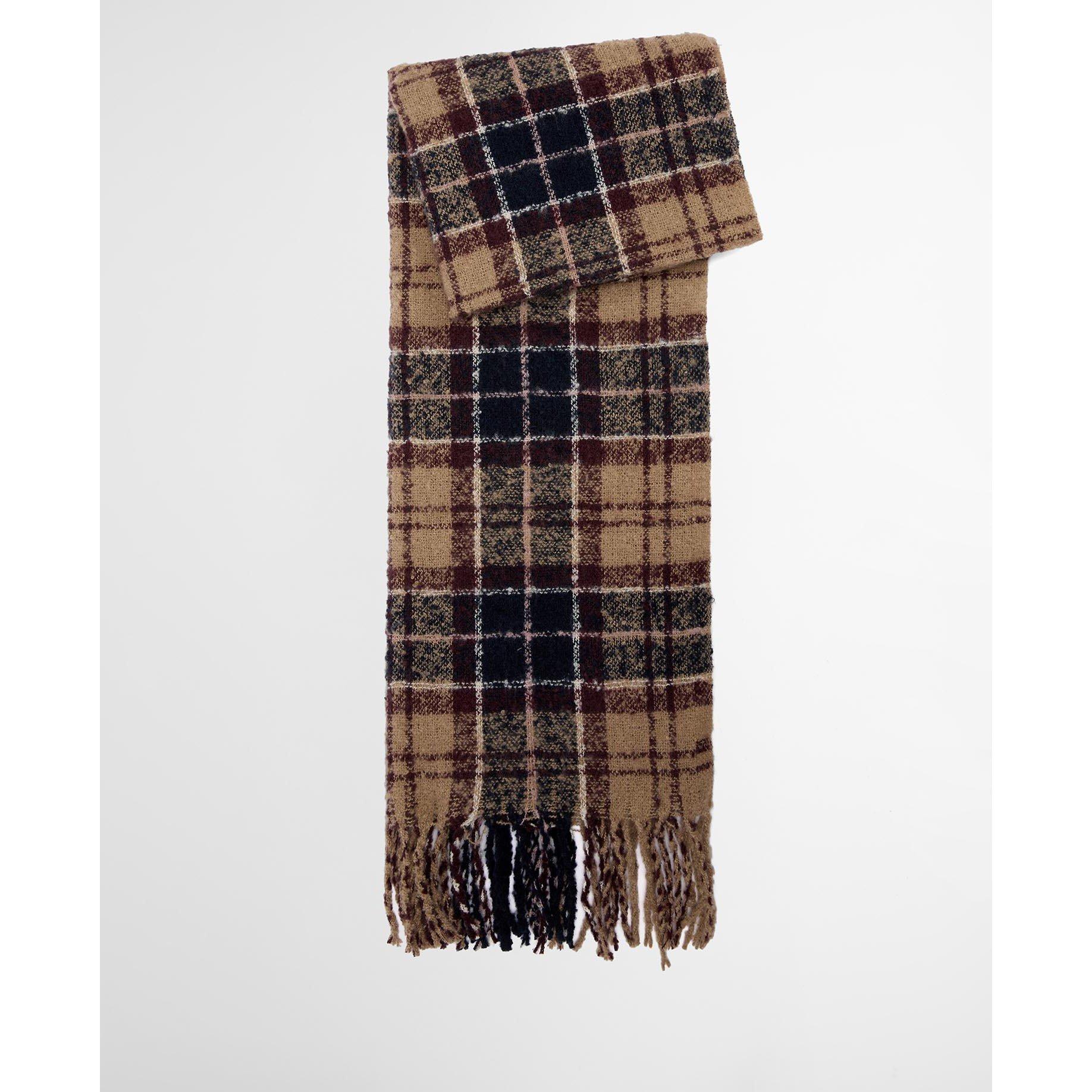 Gardenia Tartan - Barbour - Saltburn Beanie & Tartan Scarf Gift Set - 4