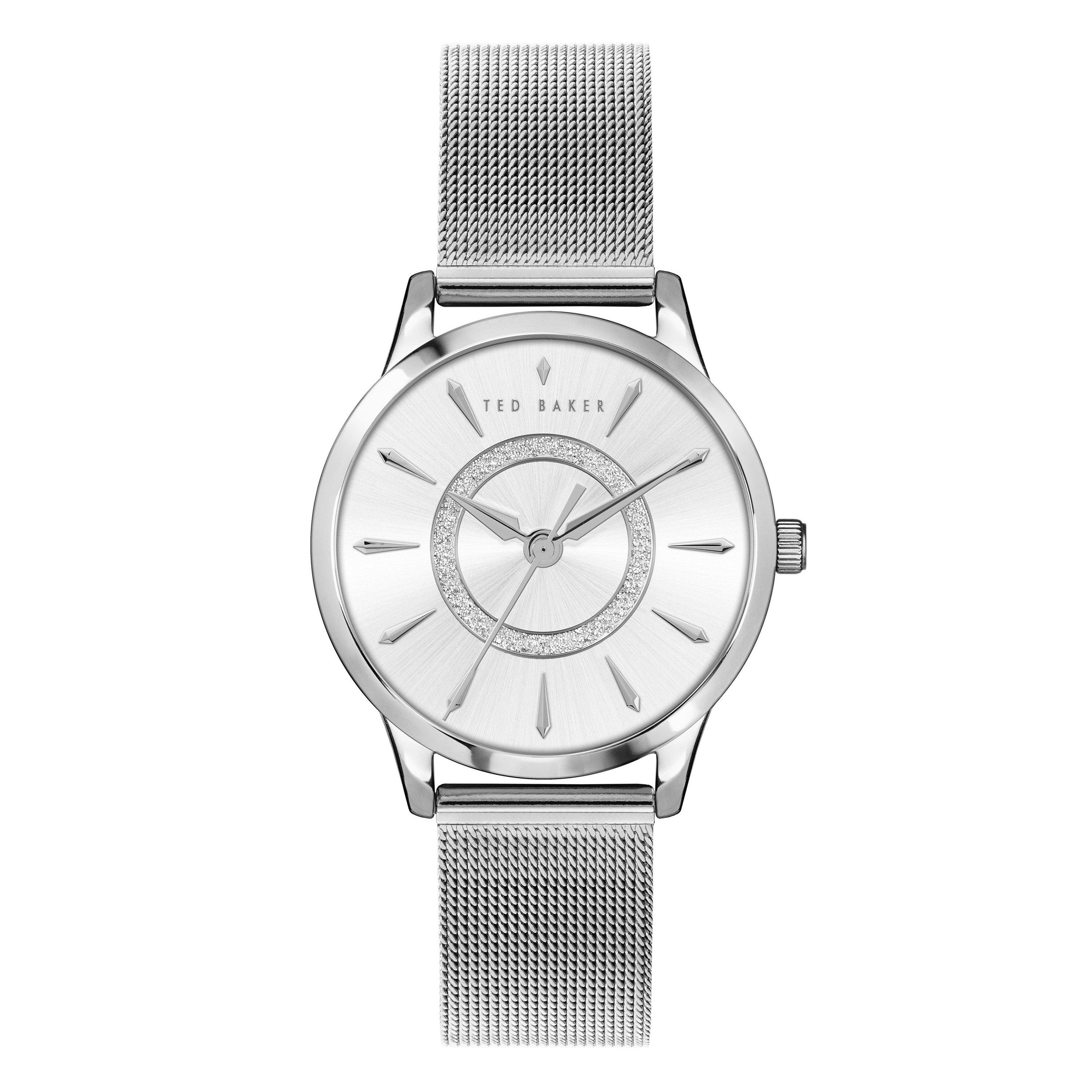 Ted Baker  Fitzrovia Quartz Analogue Watch - Silver