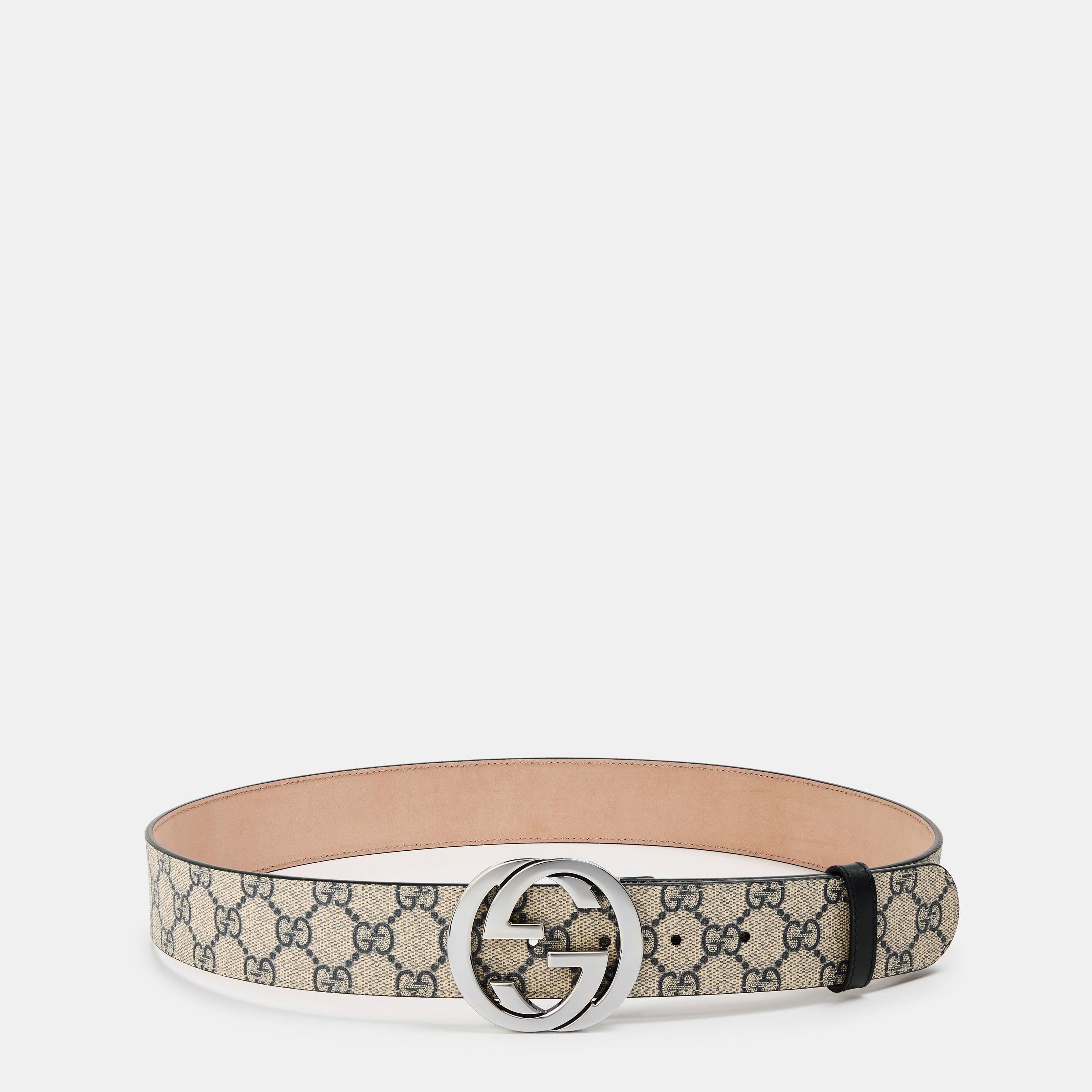 Gucci Men's Logo Canvas GG Supreme Belt | Cruise Fashion