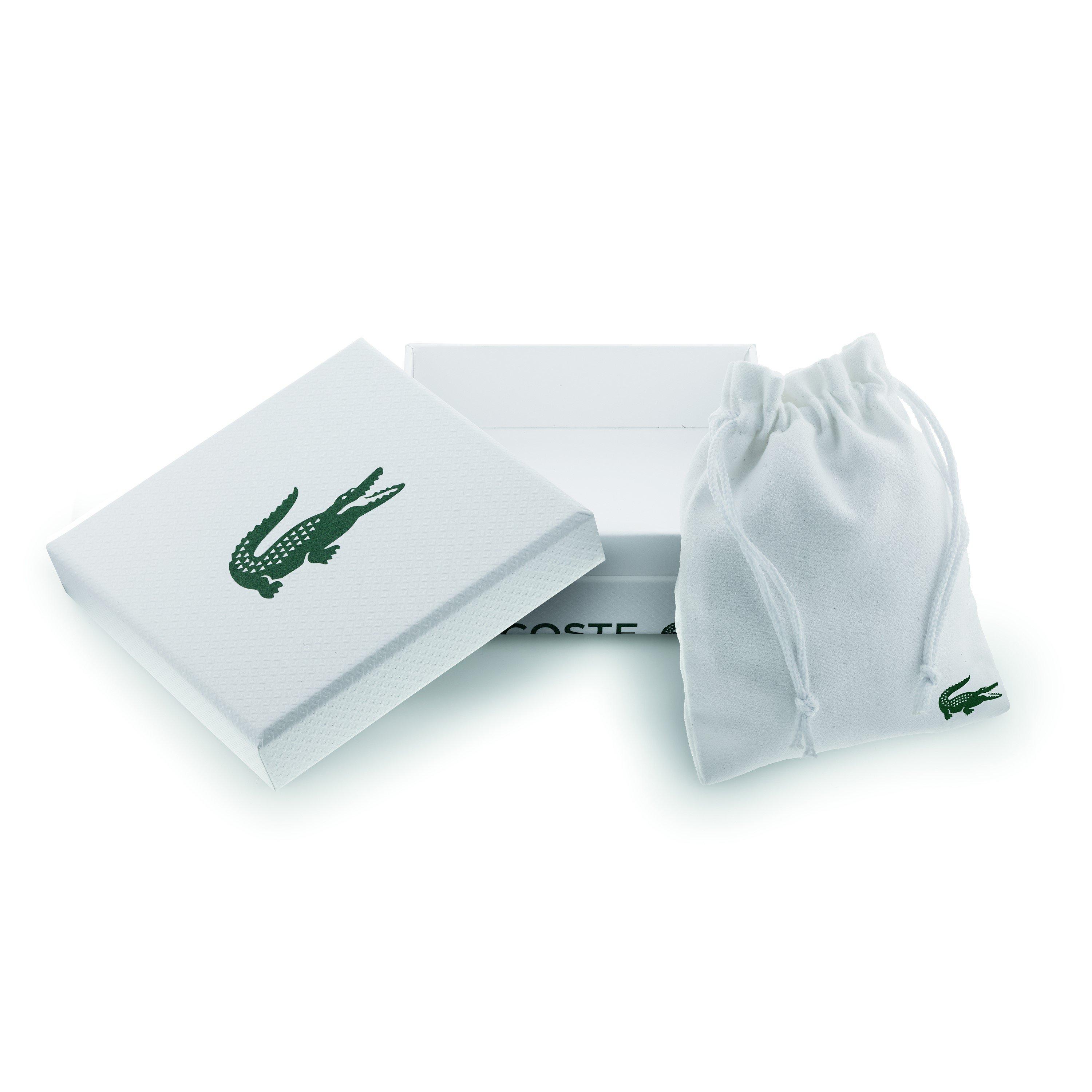 Gold Plated - Lacoste - Lacoste Mens Arthor Stainless Steel and Green Enamel Crocodile Bracelet - 5