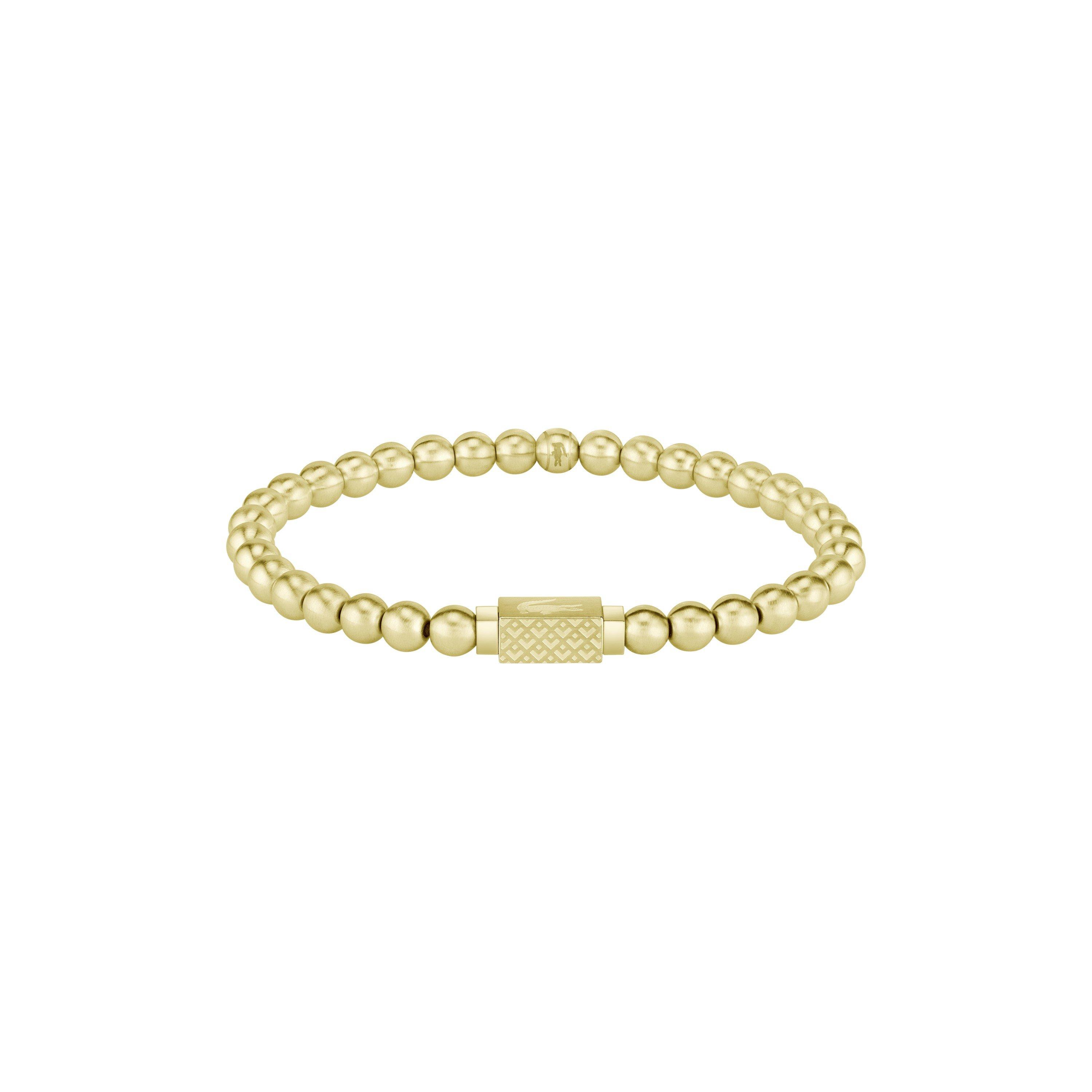 Gold Plated - Lacoste - Lacoste Mens Matchpoint Gold IP Bead Bracelet - 1