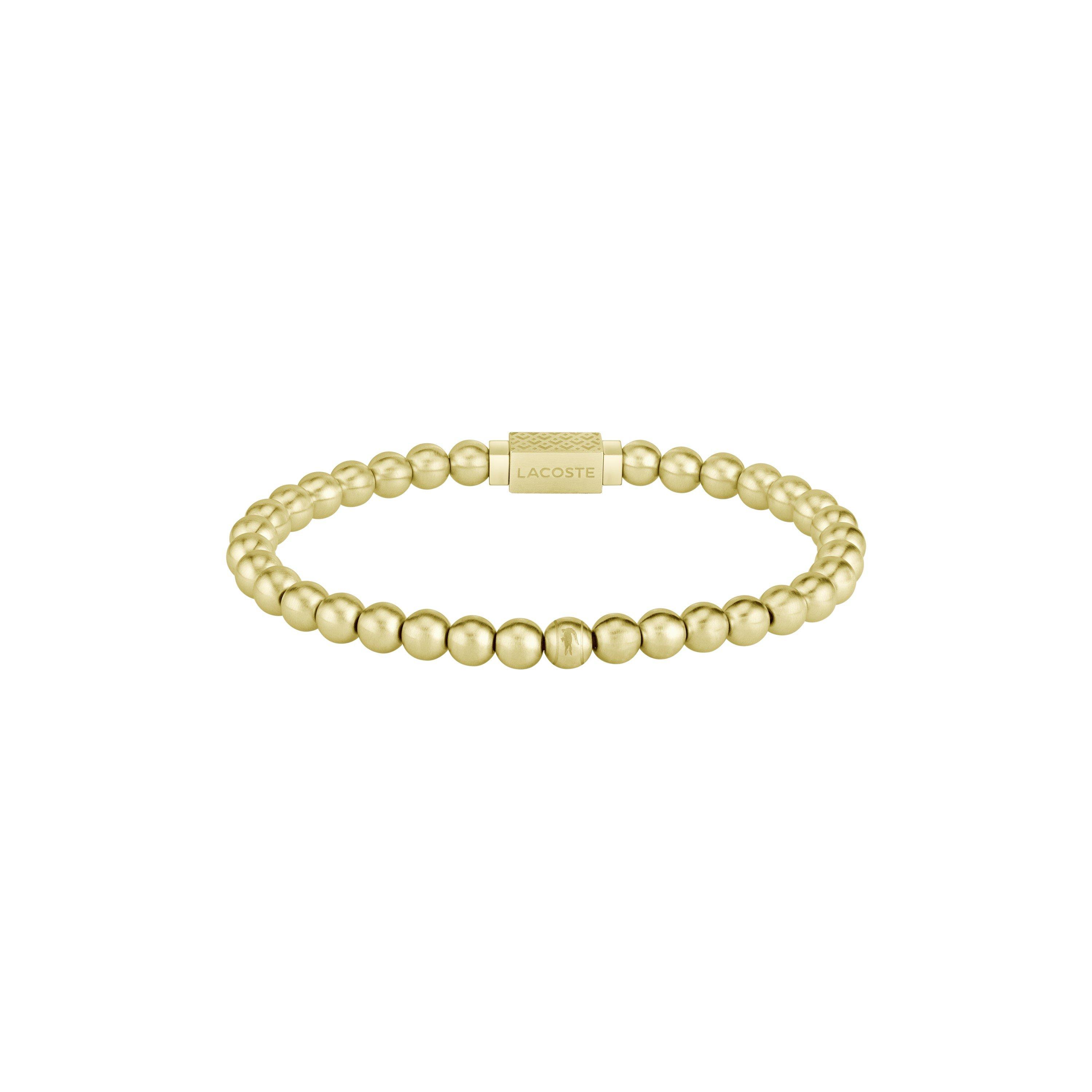 Gold Plated - Lacoste - Lacoste Mens Matchpoint Gold IP Bead Bracelet - 3