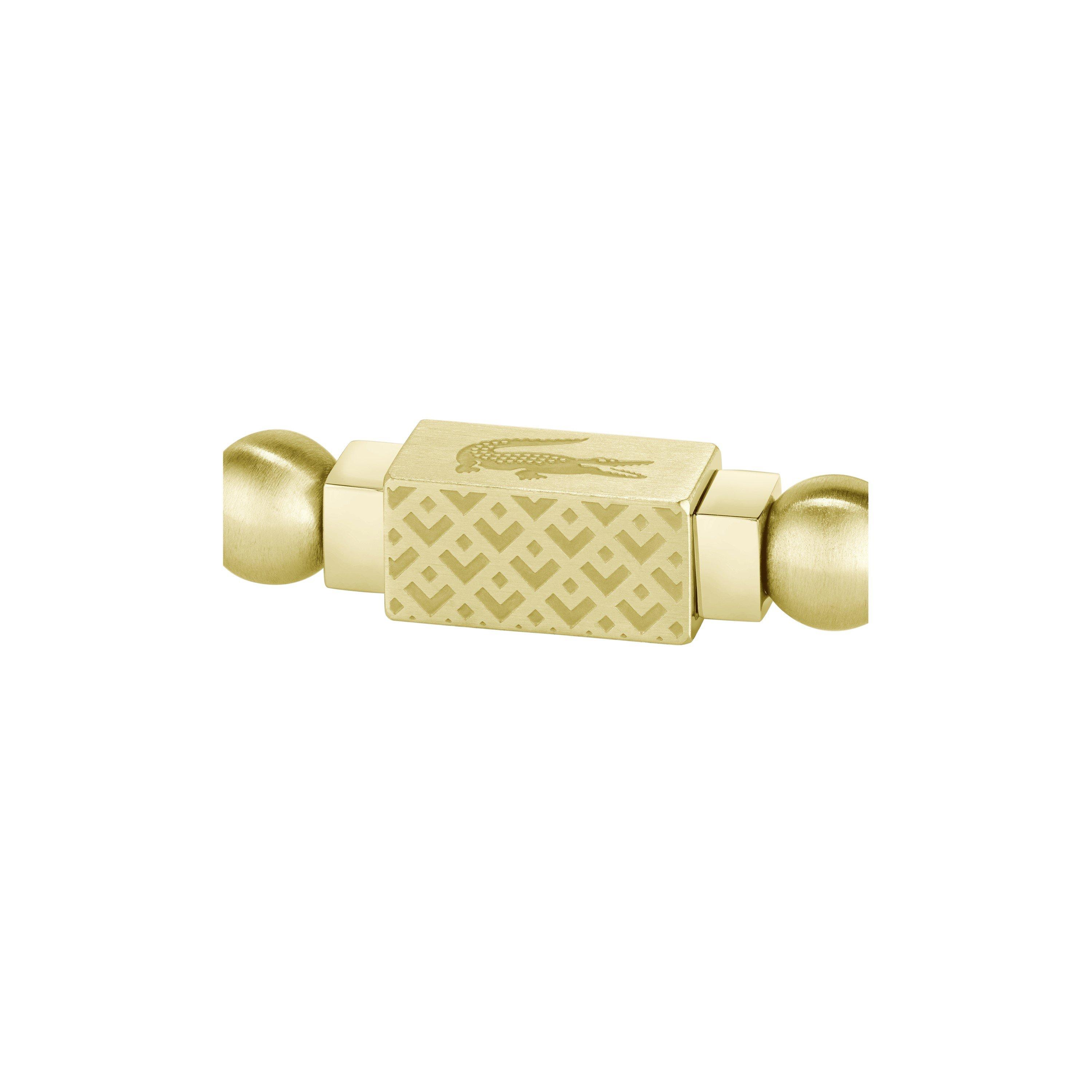 Gold Plated - Lacoste - Lacoste Mens Matchpoint Gold IP Bead Bracelet - 5