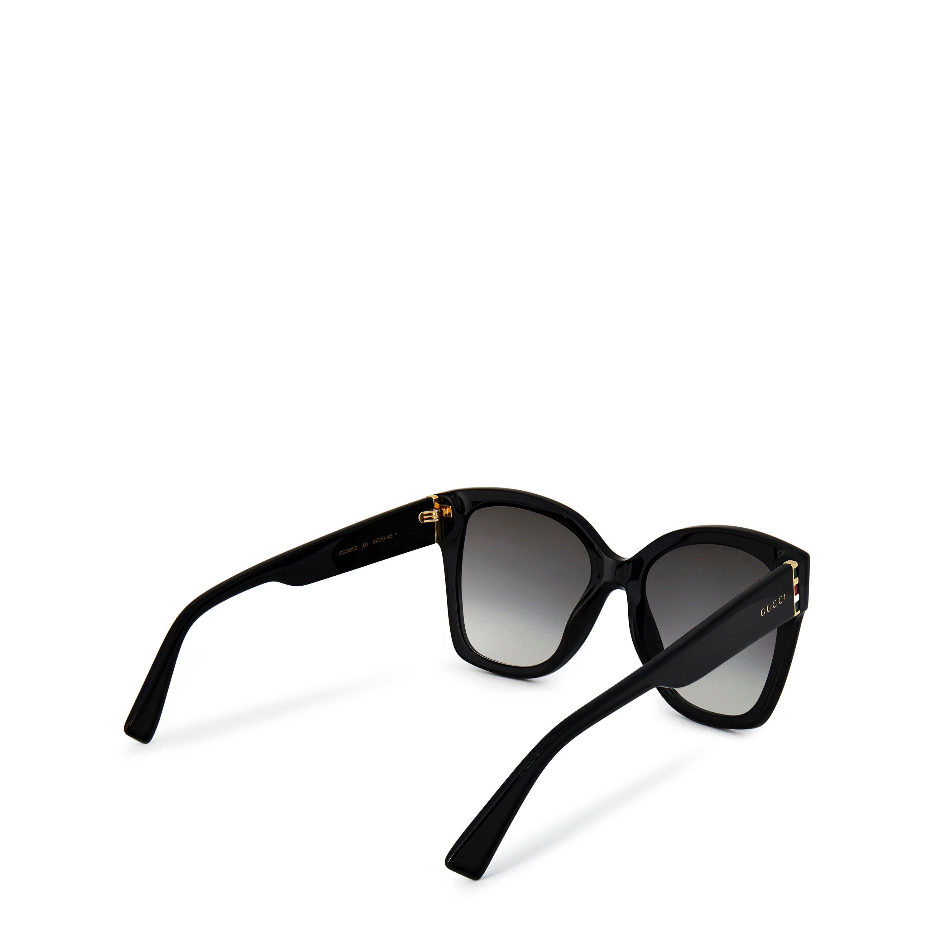 Black 001 - Gucci - Women's Square Graduated Sunglasses - 7