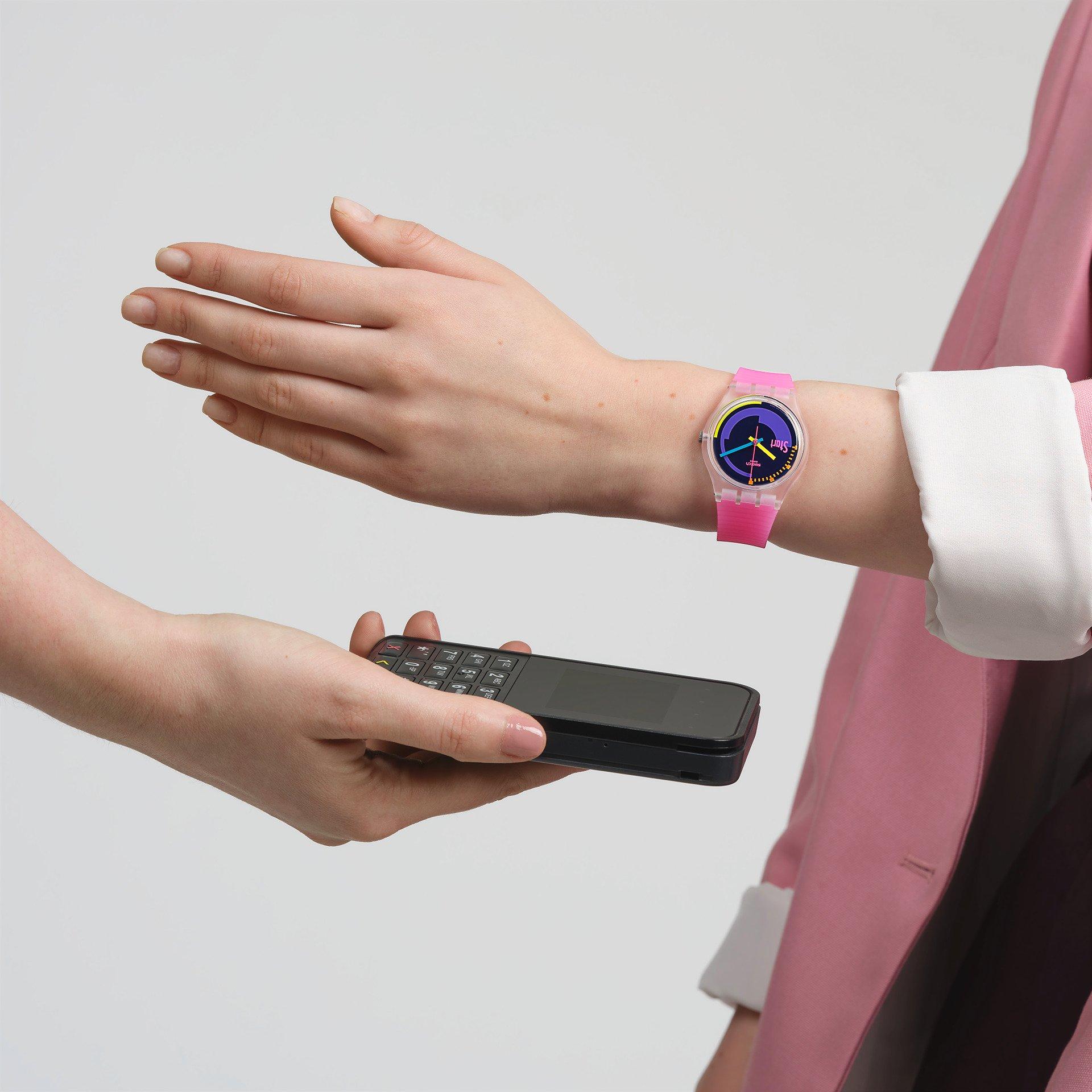 Black/Clear - Swatch - Men's Analogue Quartz Watch - 2