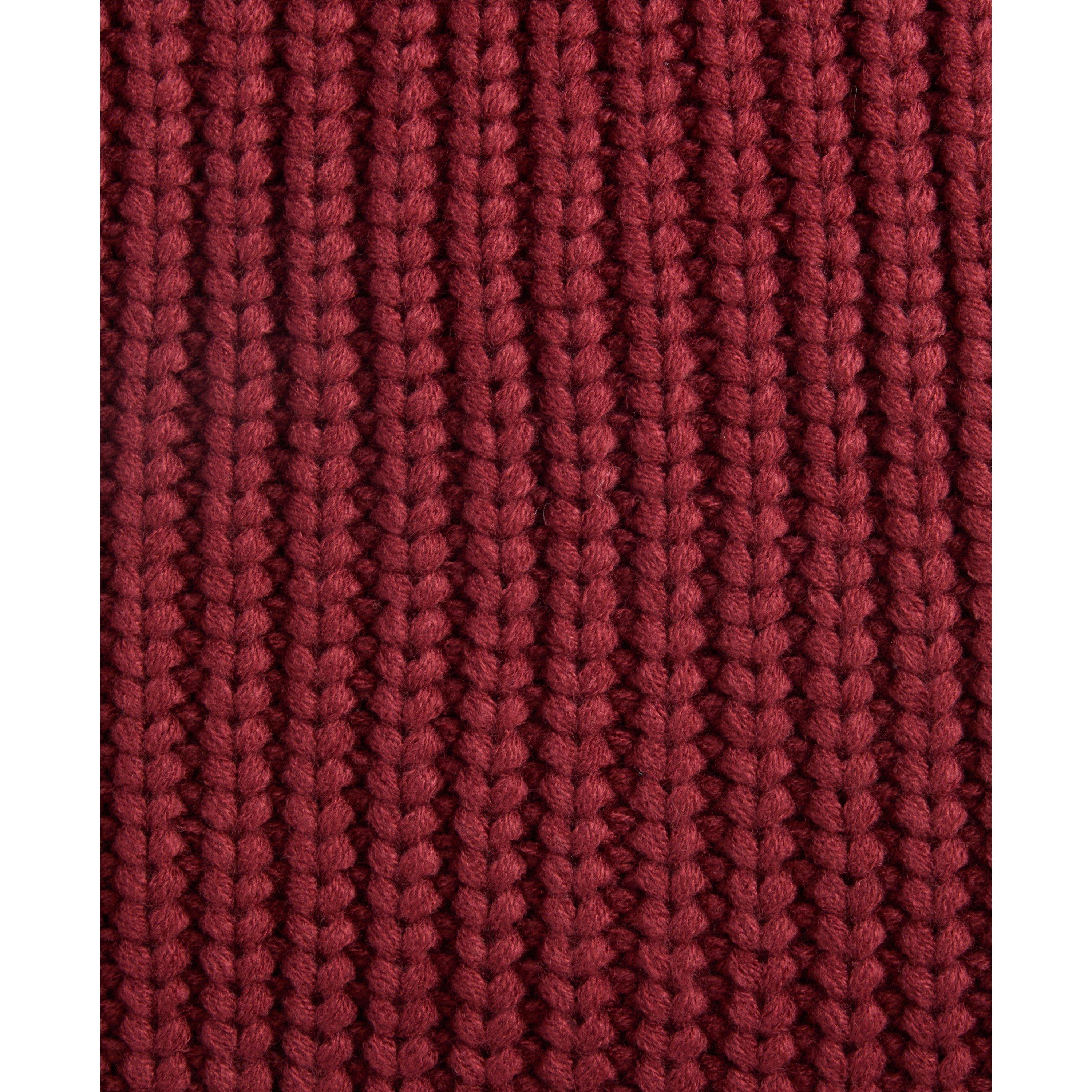 Cranberry - Barbour - Saltburn Beanie & Scarf Gift Set - 7