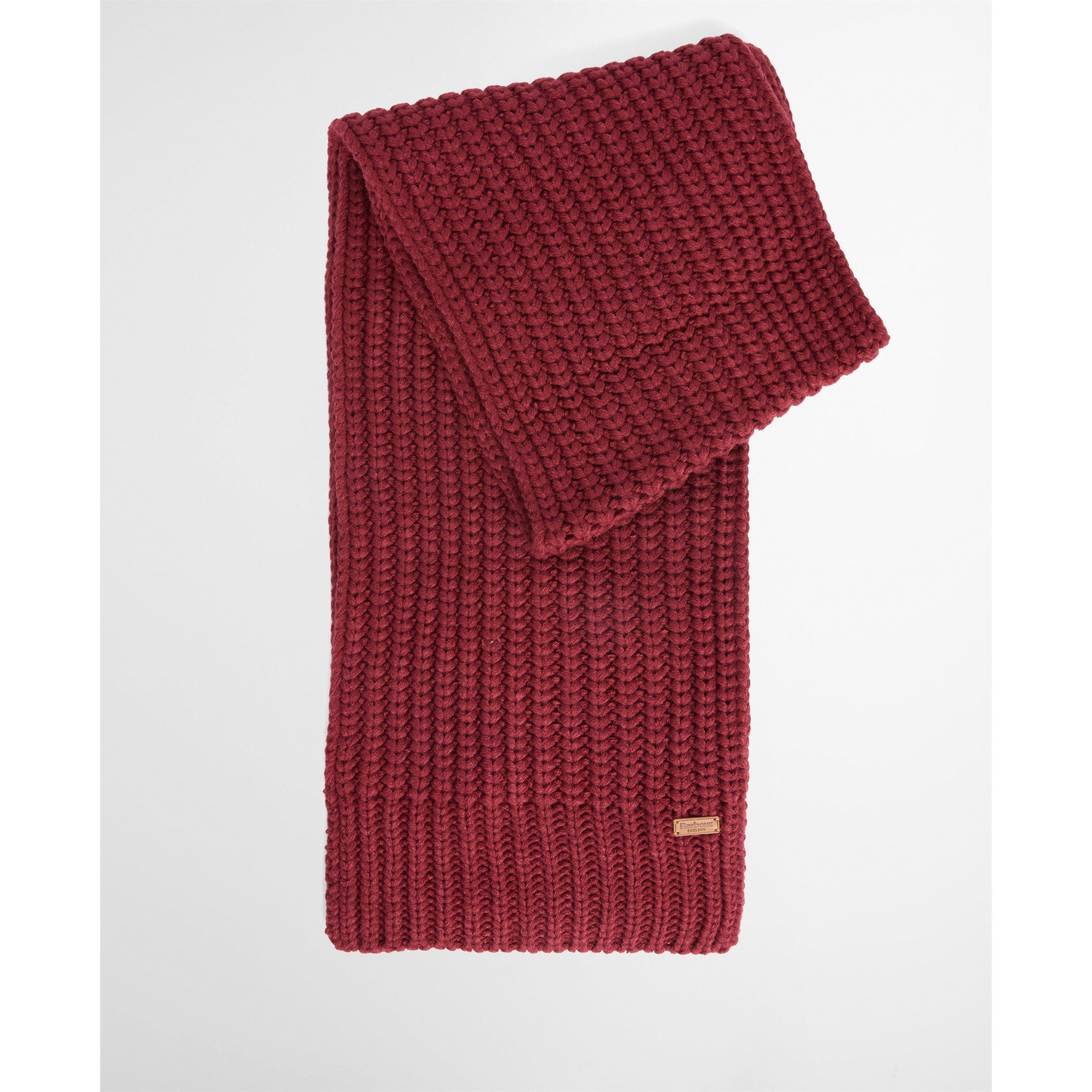 Cranberry - Barbour - Saltburn Beanie & Scarf Gift Set - 4