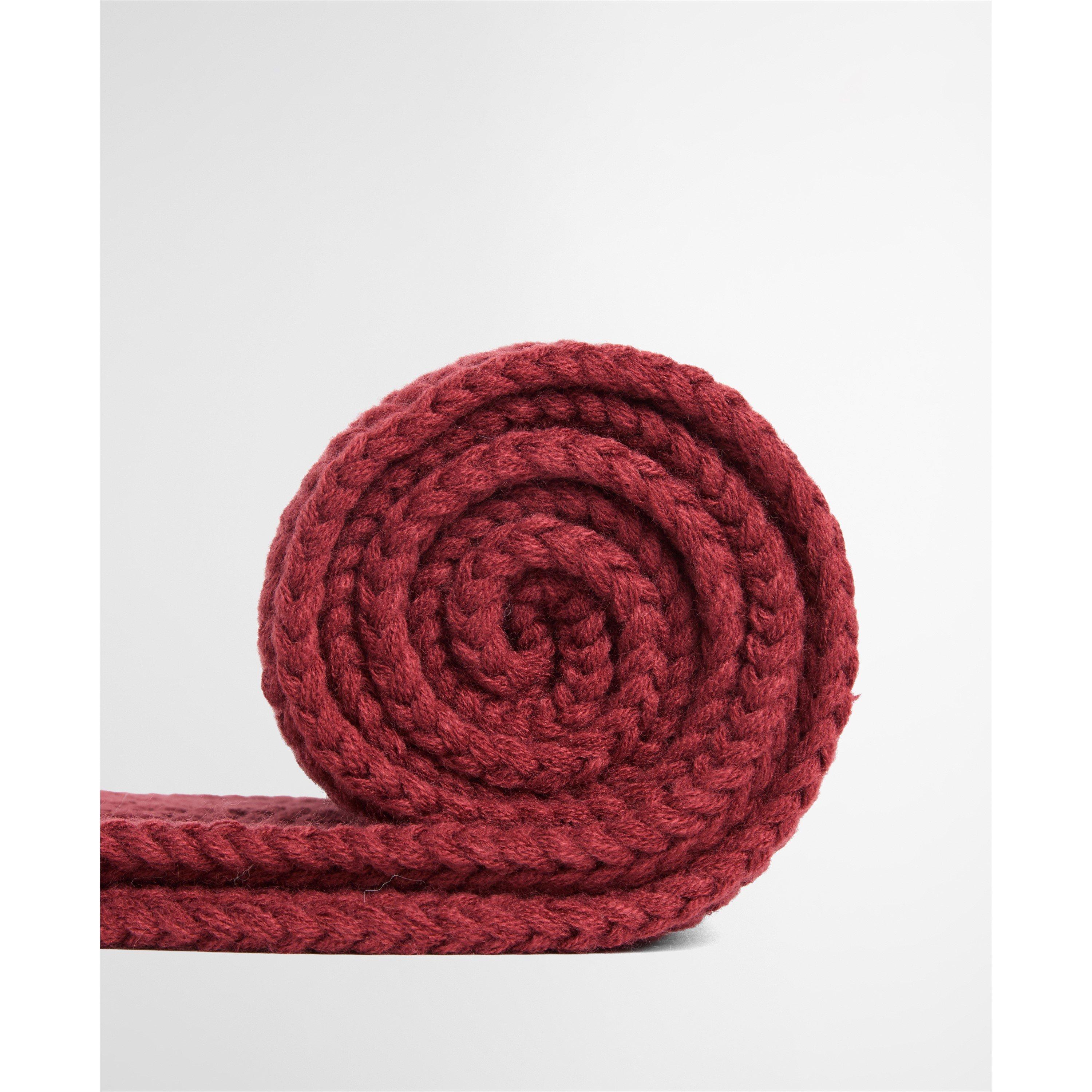 Cranberry - Barbour - Saltburn Beanie & Scarf Gift Set - 5