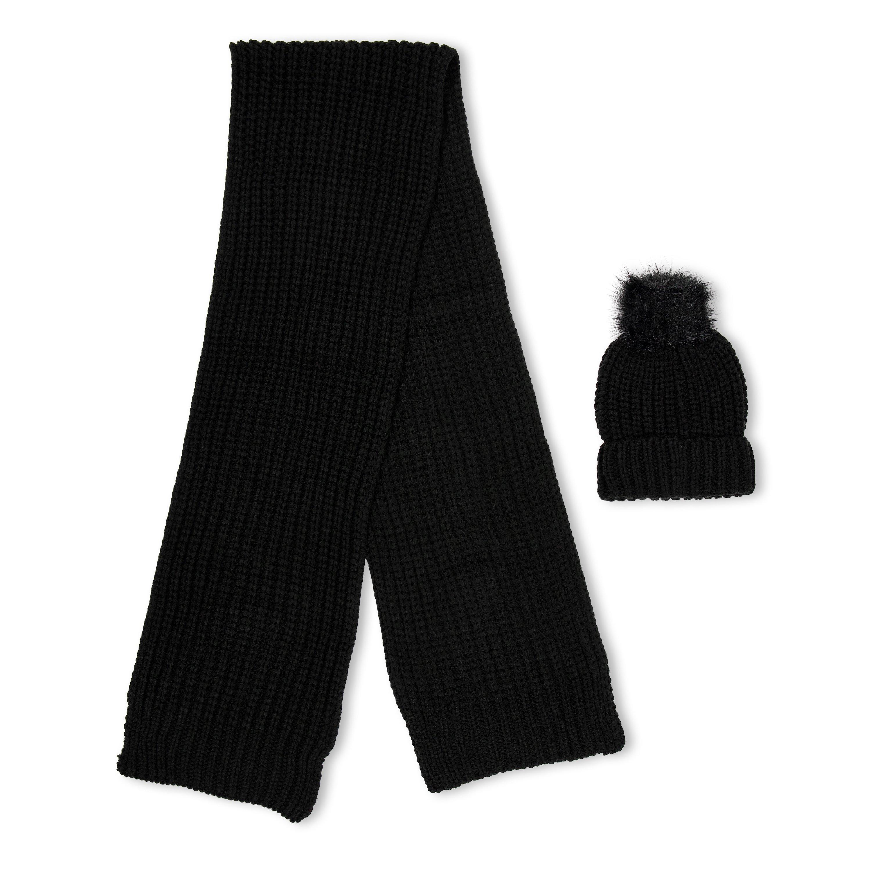 Black - Barbour - Saltburn Beanie & Scarf Gift Set - 2