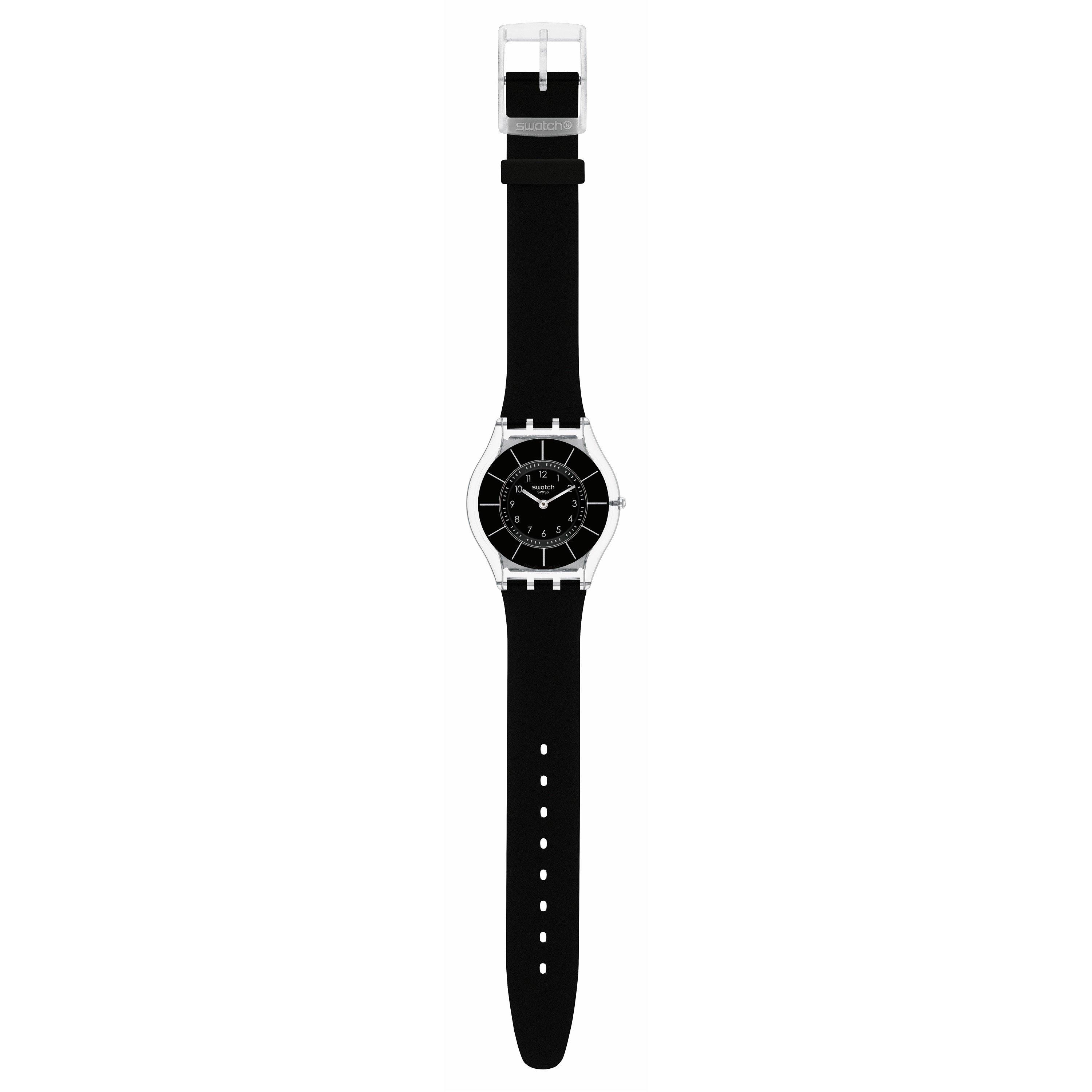 Black/Clear - Swatch - Adults Analogue Quartz Watch - 2