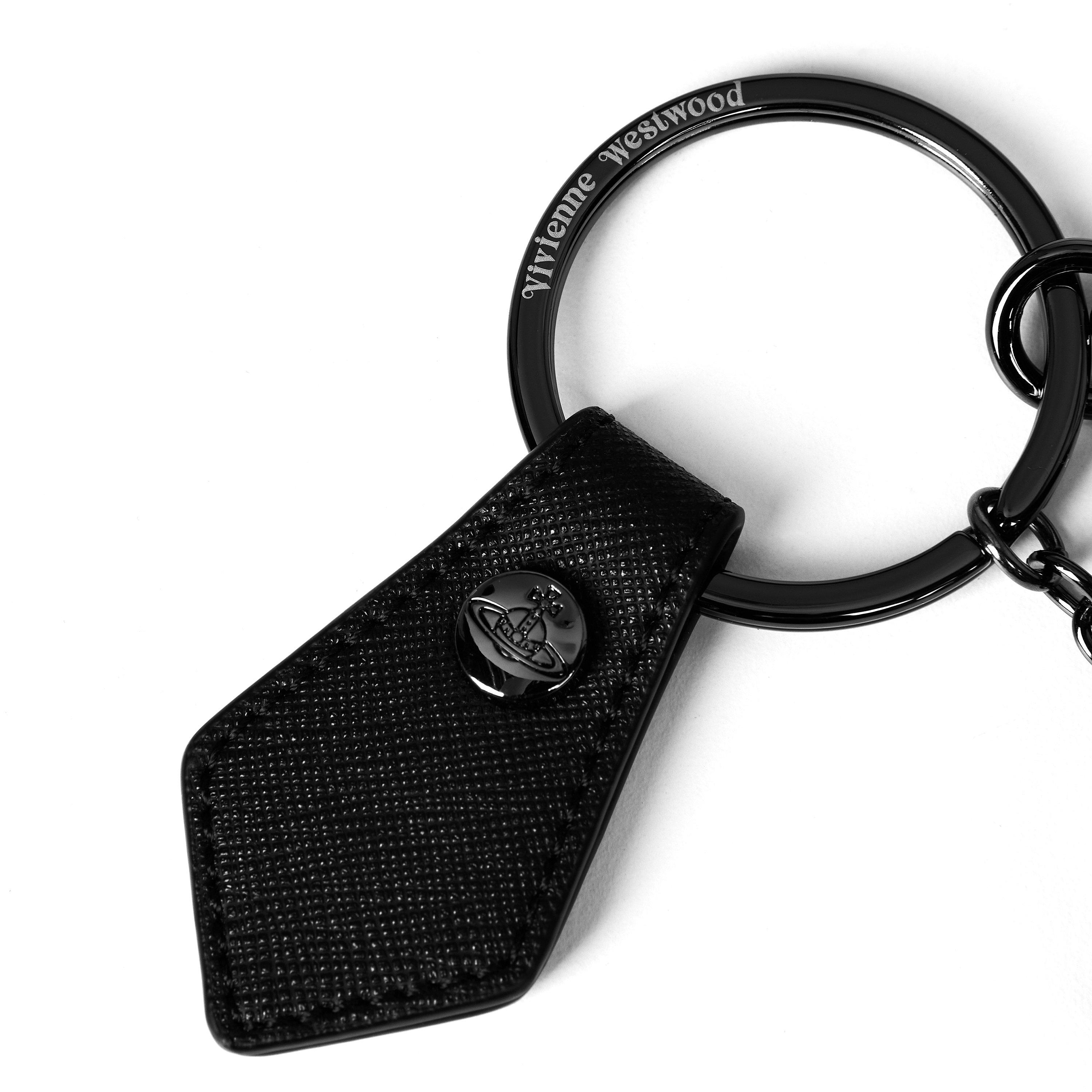 Black - Vivienne Westwood - Men's Orb Keyring - 3
