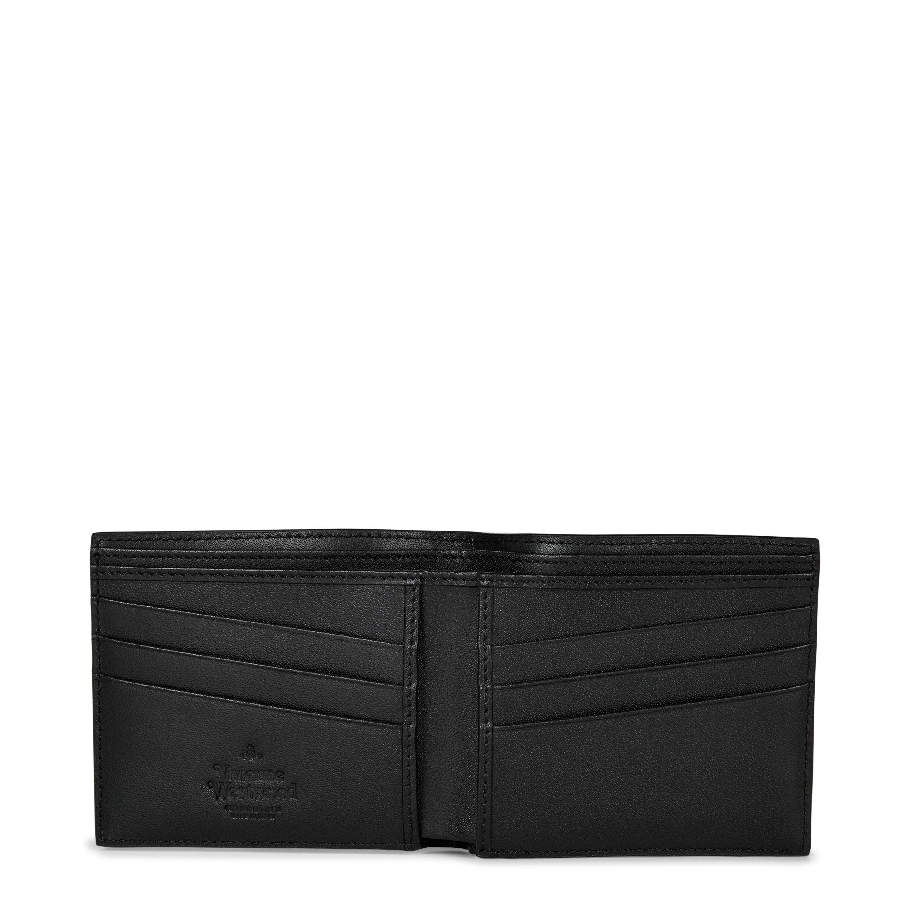 Silver/Black - Vivienne Westwood - Men's Kent Black Embellished Bifold Wallet - 3