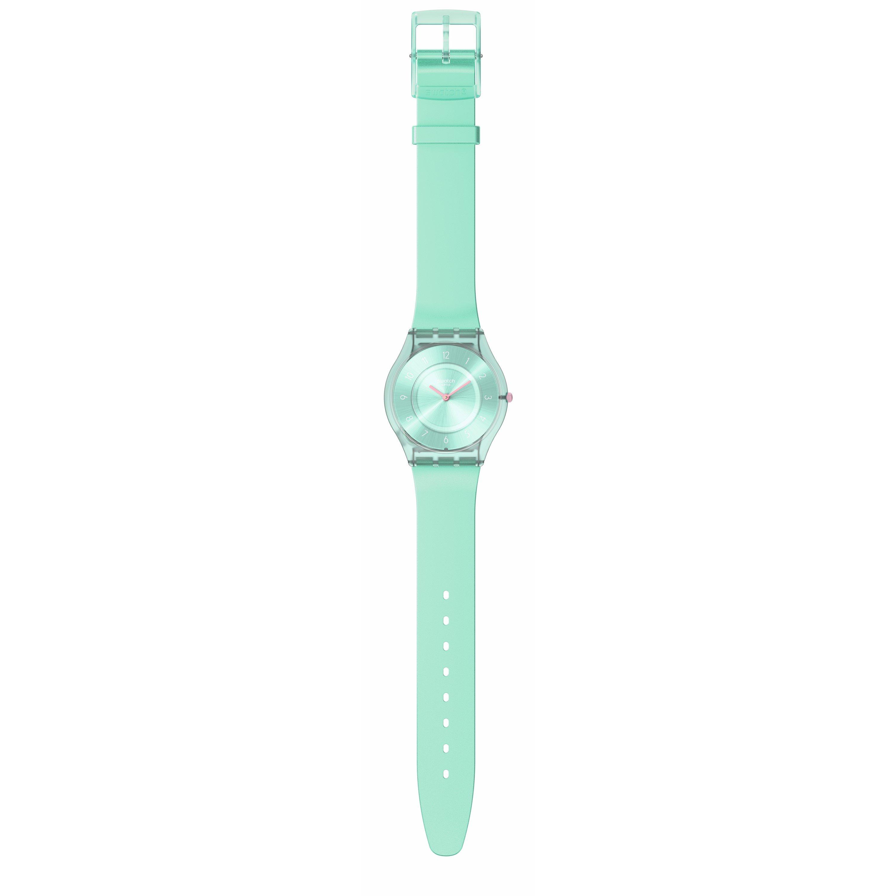 Green/Green - Swatch - Unisex Adults Pastelicious Analogue Quartz Watch - 3