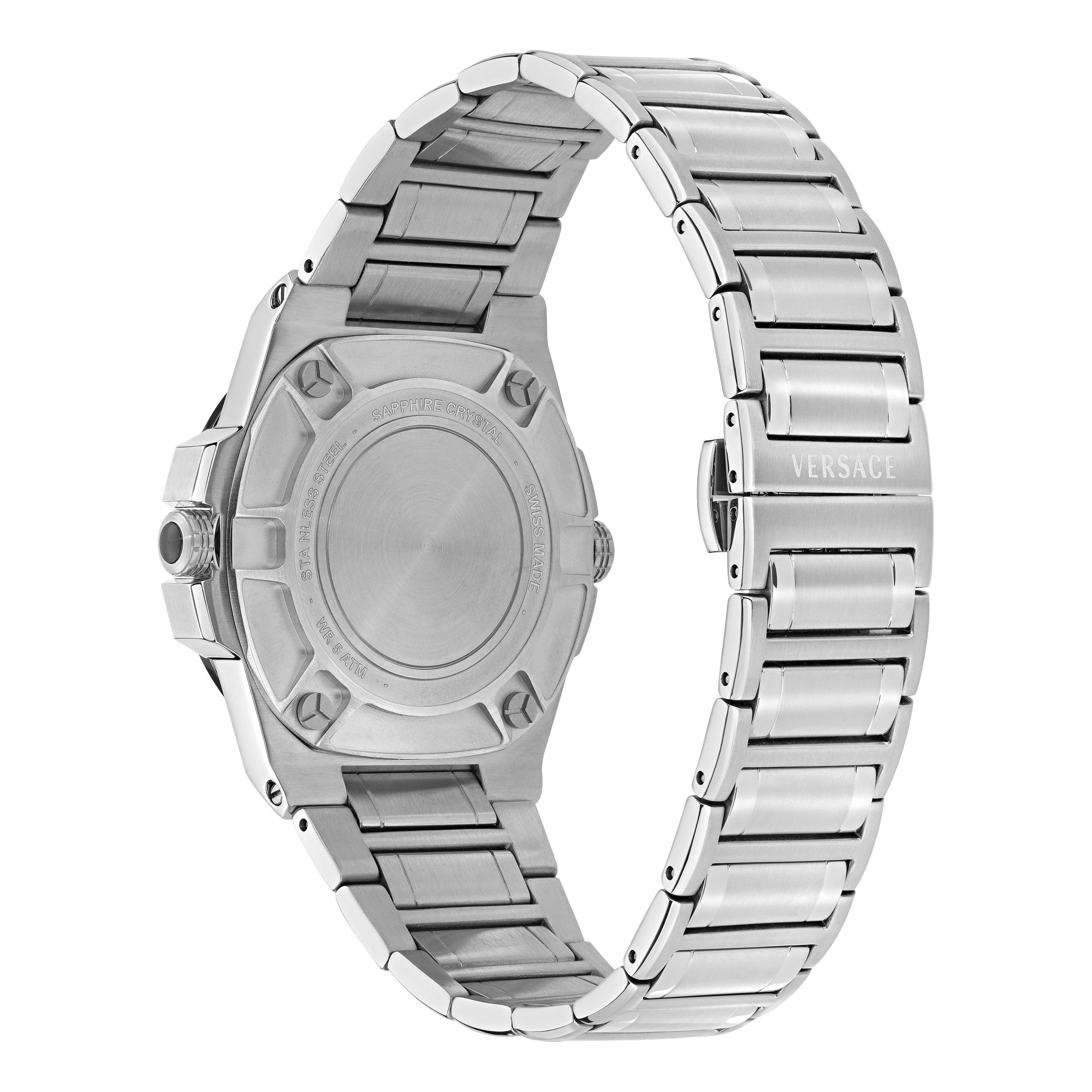 Blue/Silver - Versace - Versace GMT Watch Sn71 - 4