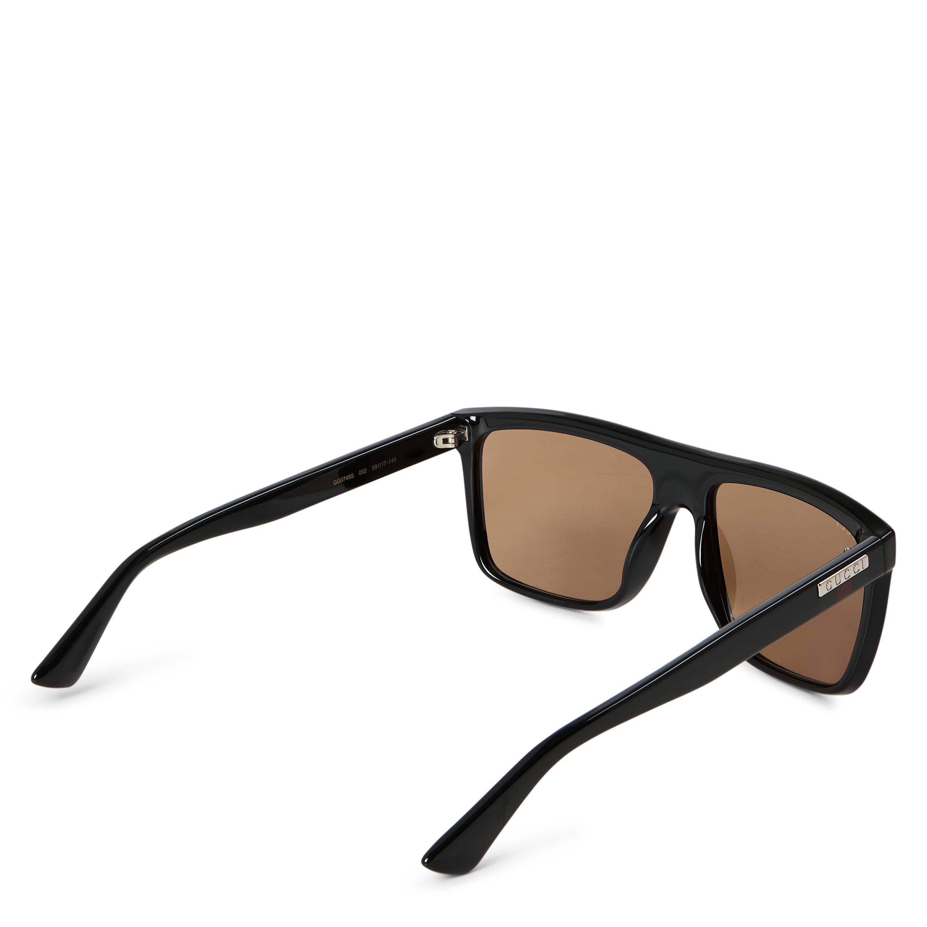 Brown - Gucci - Gucci GG0748S Mens Rectangular Sunglasses - 2