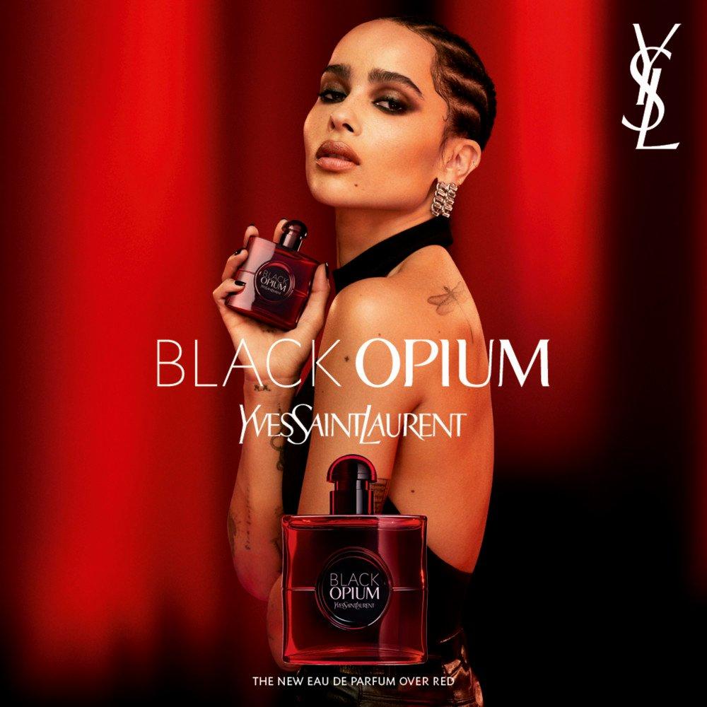 Clear - Yves Saint Laurent - Ysl Black Opium Eau De Parfum Over Red - 3