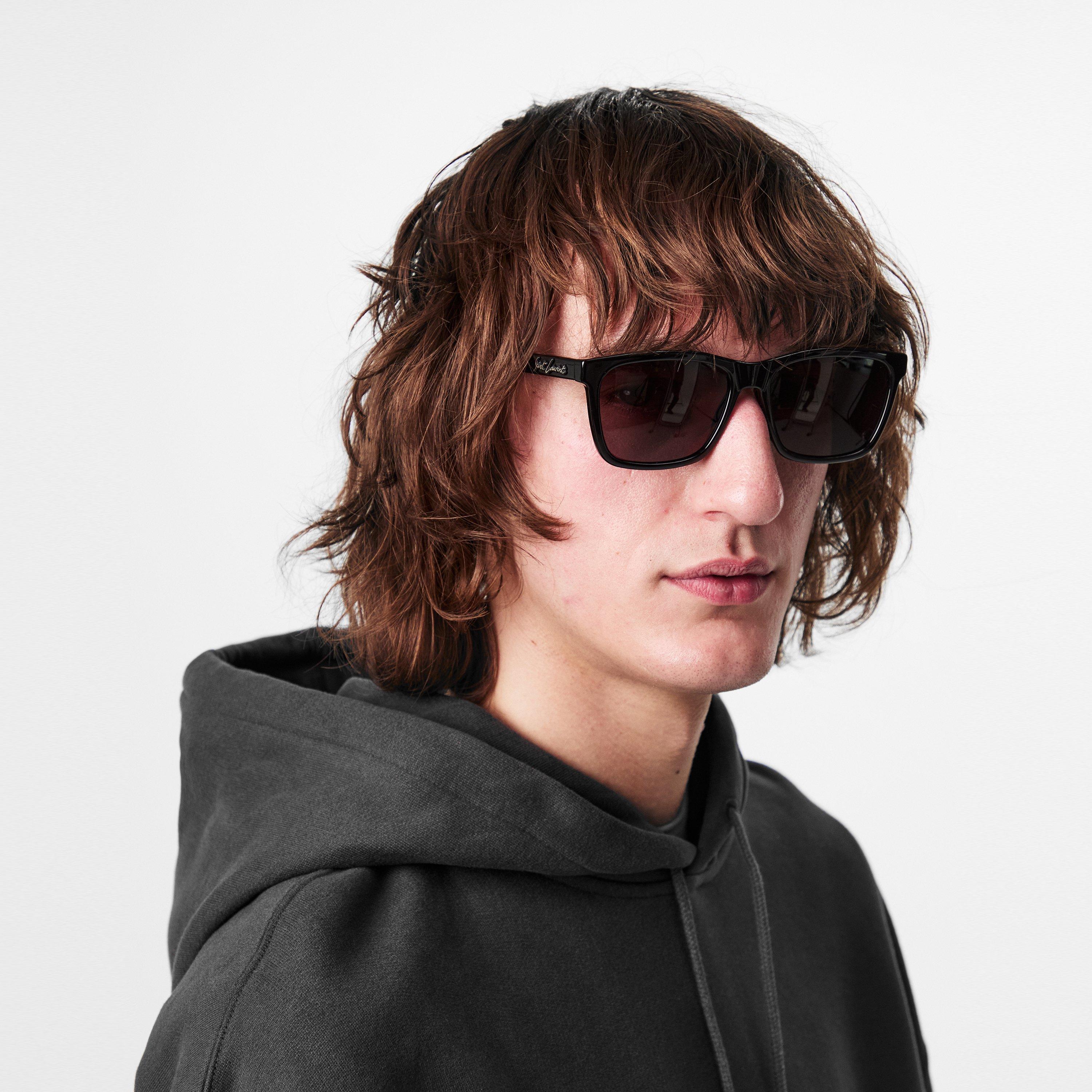 Black - Saint Laurent - Sl318 Rectangle-Frame Sunglasses - 2