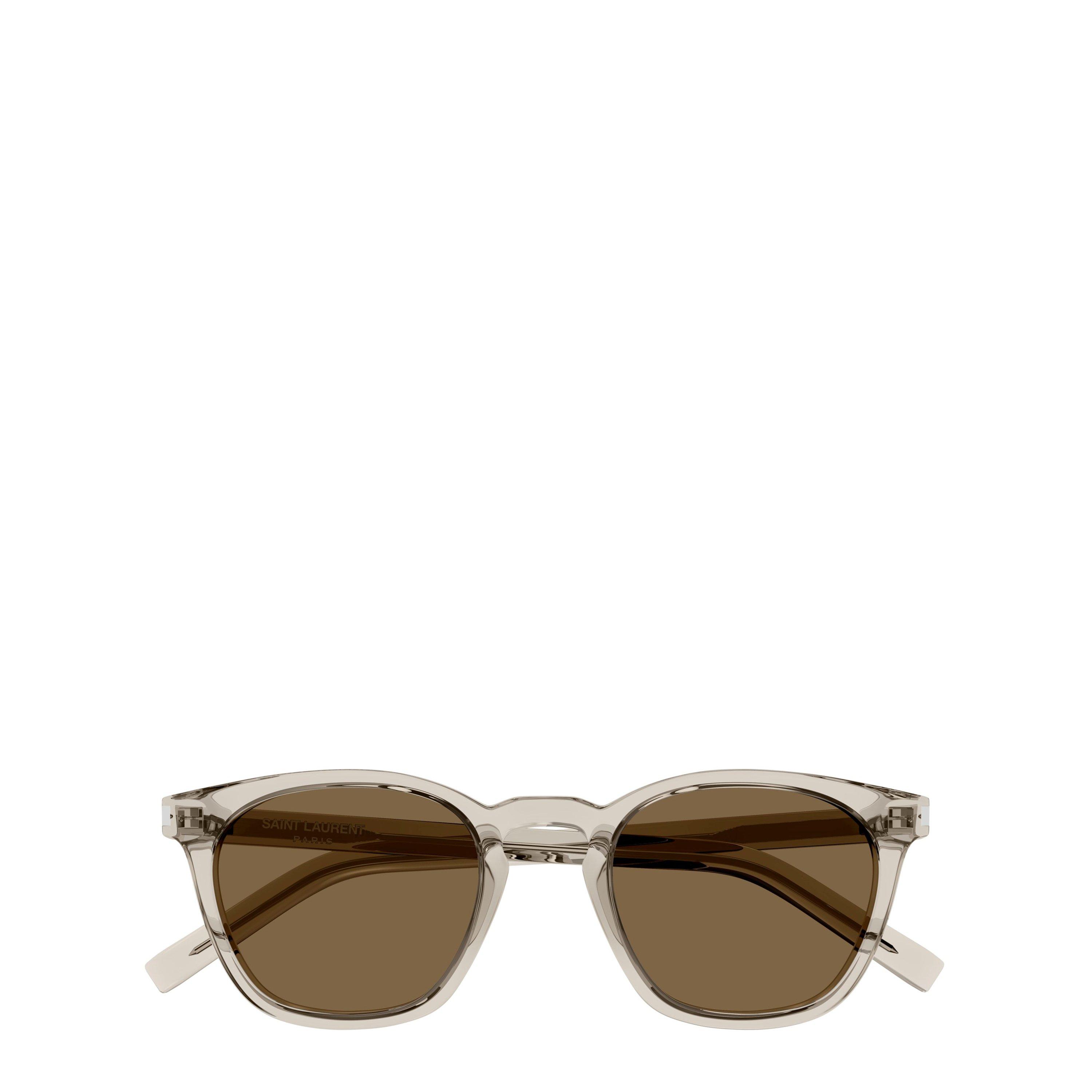 Yves Saint Laurent Brown Wayfarer Sunglasses Saint Laurent SL 766 L (57 - 17) with Grey lenses and  main image 2