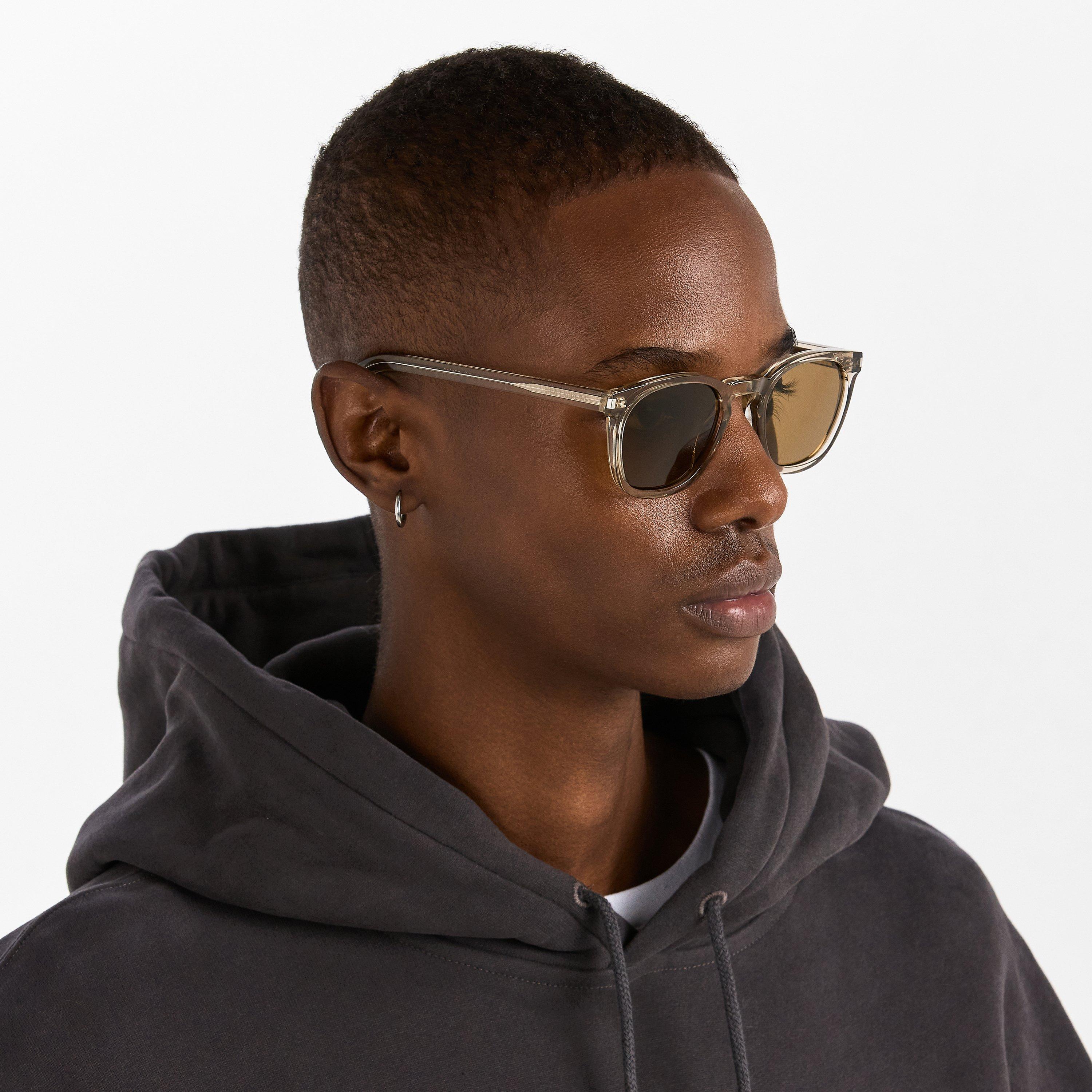 Beige/Brown - Saint Laurent - Wayfarer Sunglasses - 3