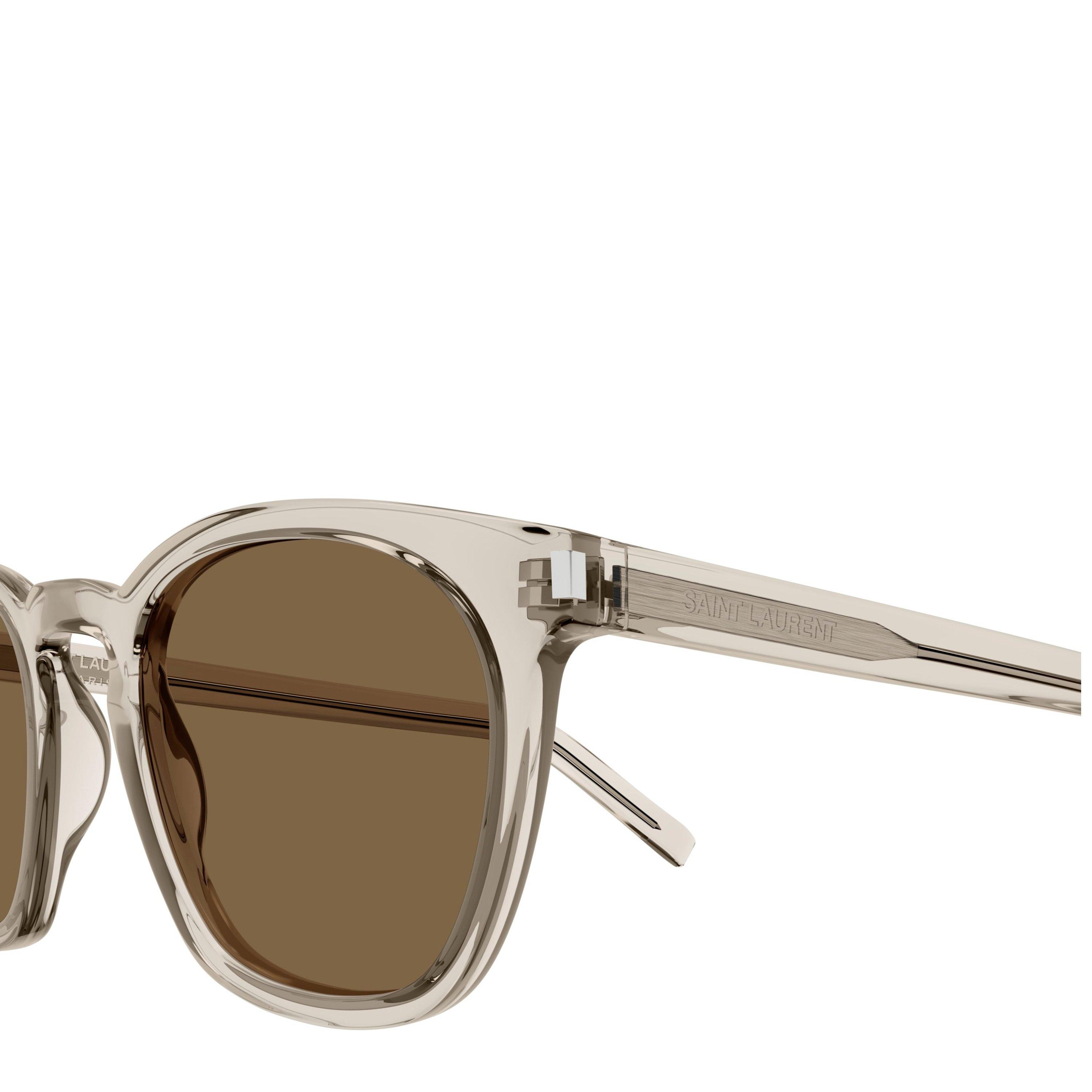 Beige/Brown - Saint Laurent - Wayfarer Sunglasses - 4