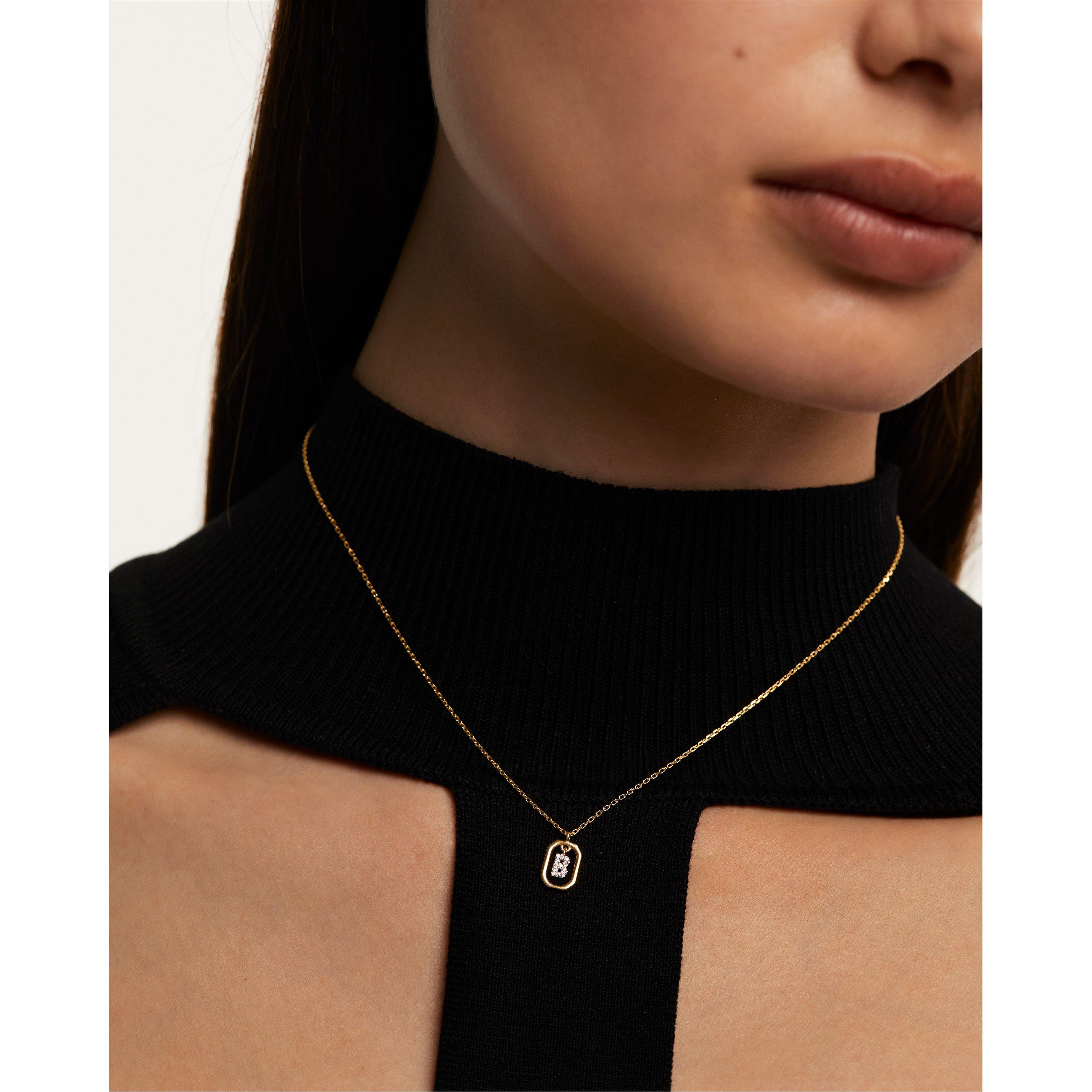 B - Gold - PDPAOLA - PDPAOLA Initial Letter Necklace - 3