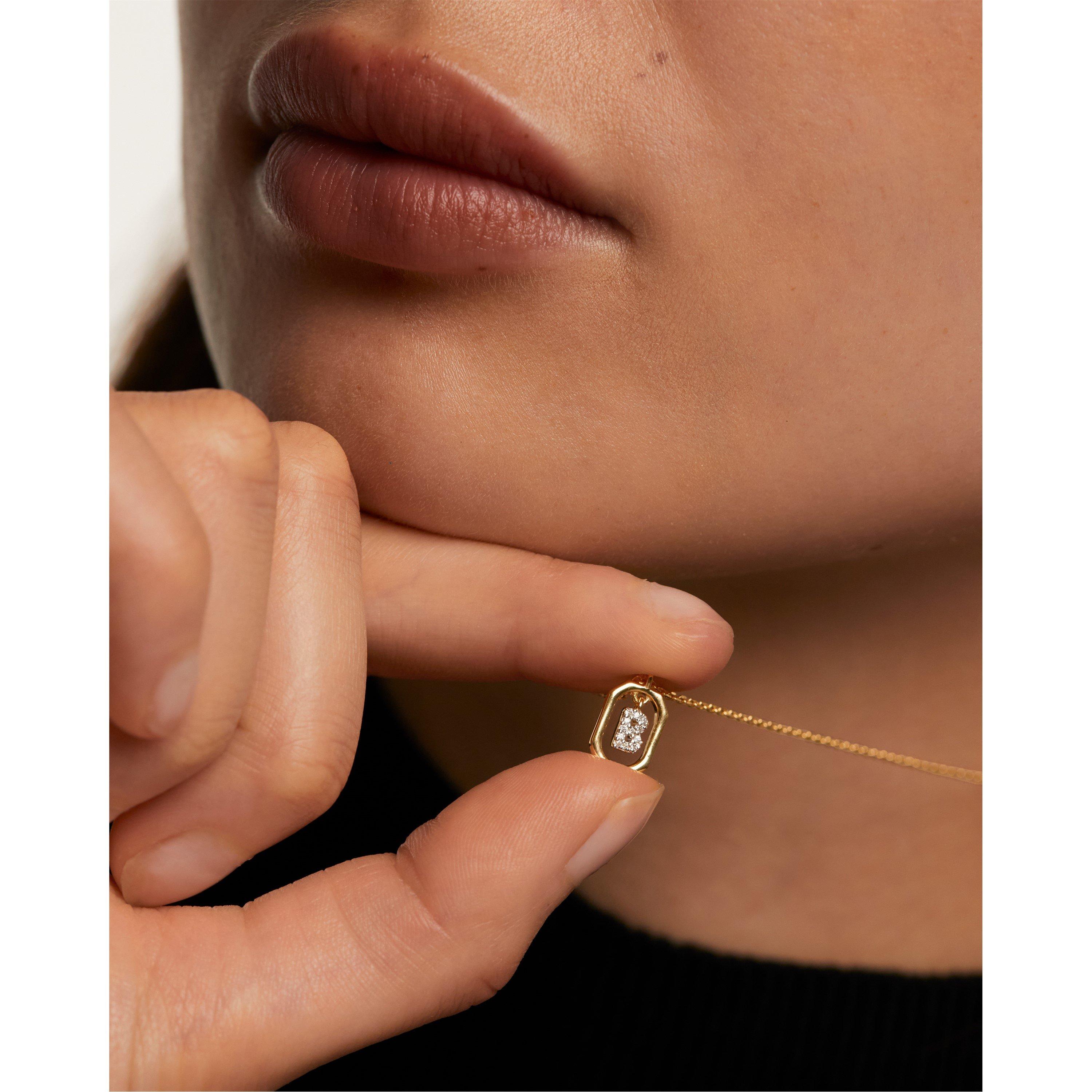 B - Gold - PDPAOLA - PDPAOLA Initial Letter Necklace - 4