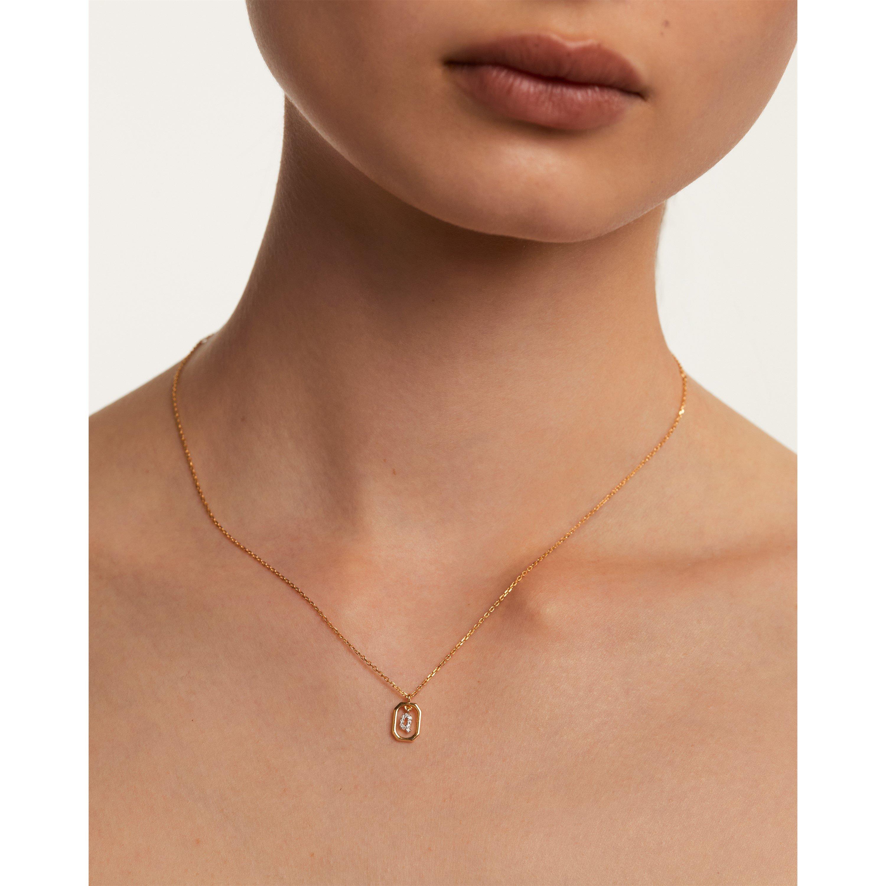 Q - Gold - PDPAOLA - Initial Letter Necklace - 3