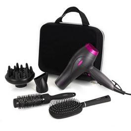 Carmen Neon 2000W Hair Dryer Styling Set Graphite/Pink
