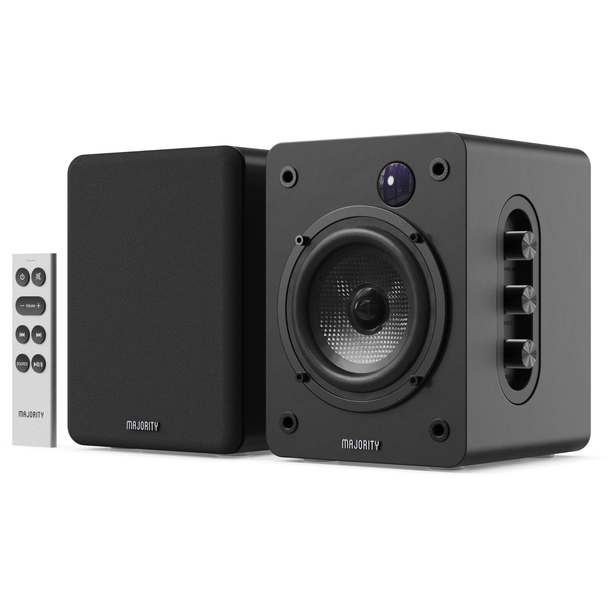 Majority Black D50x Bluetooth Bookshelf Speakers - Image 6